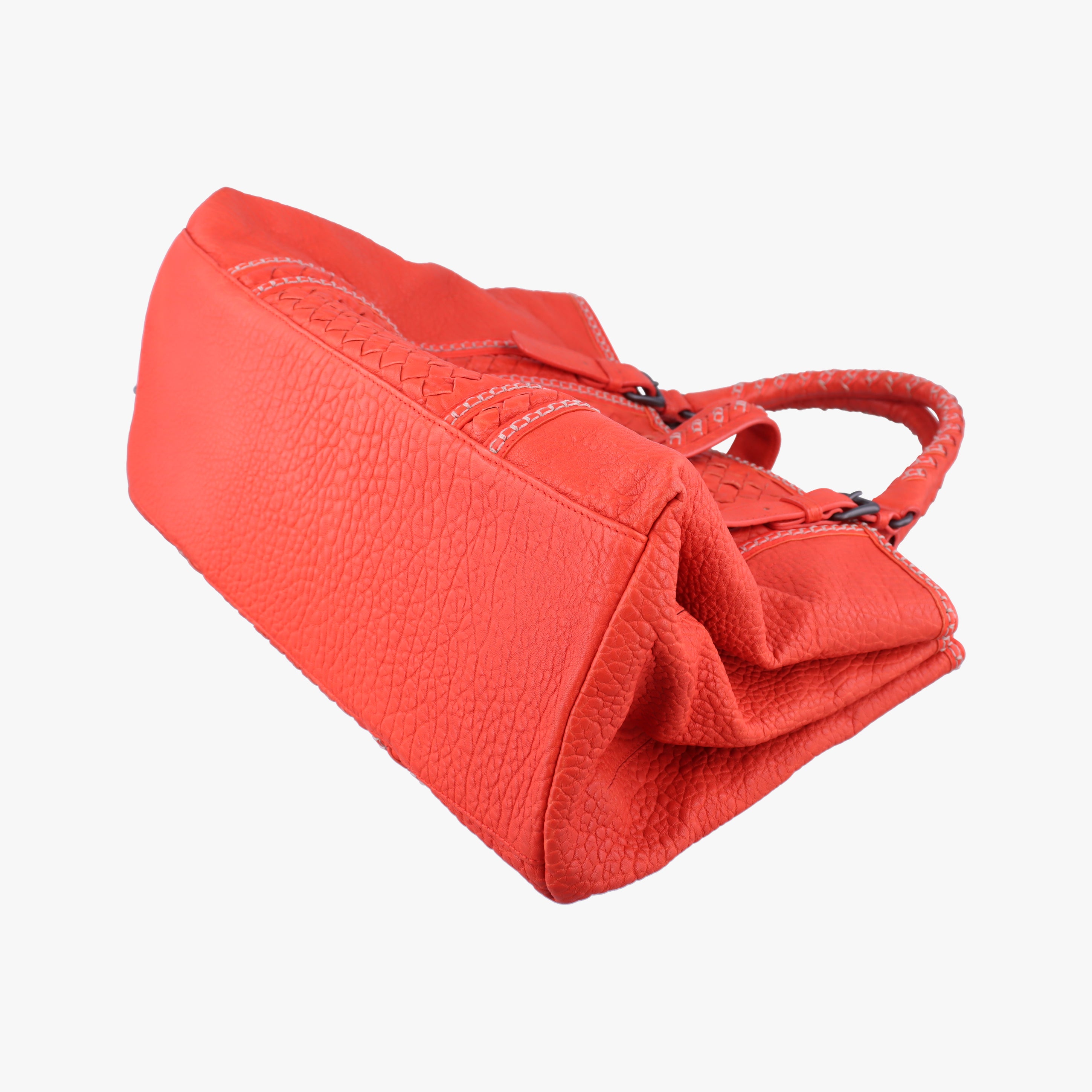 Roma Stitch Intrecciato Orange Leather B00114364Cローマ イントレチャート オレンジ レザー B00114364C