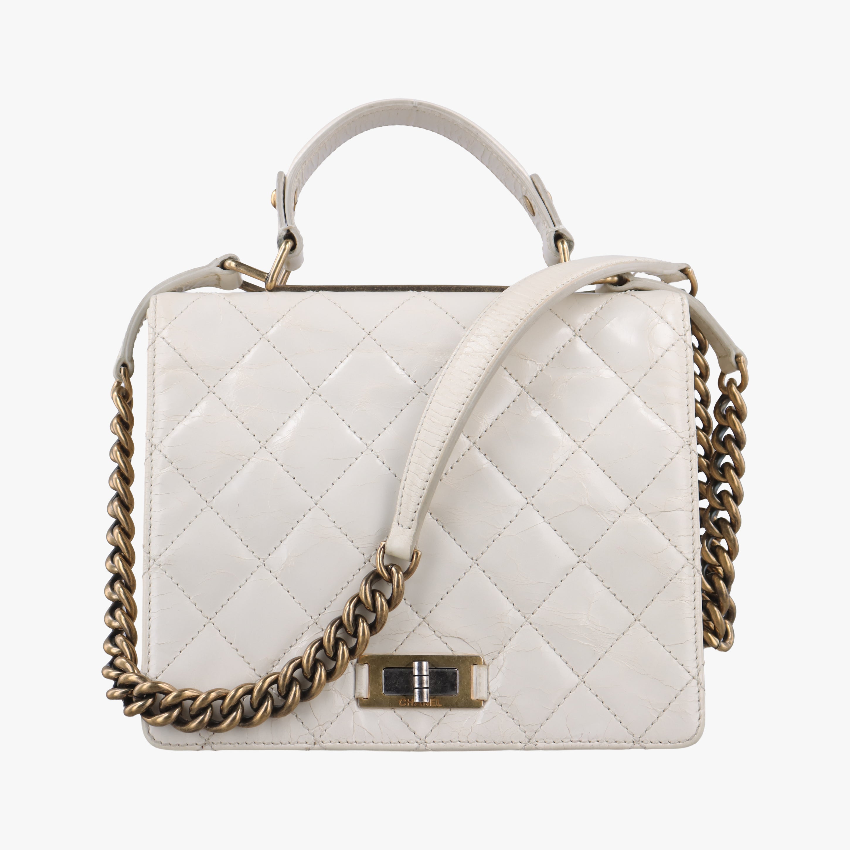 2.55 Rita Matelasse White Leather A66816 157565192.55マトラッセ ホワイト レザー A66816 15756519