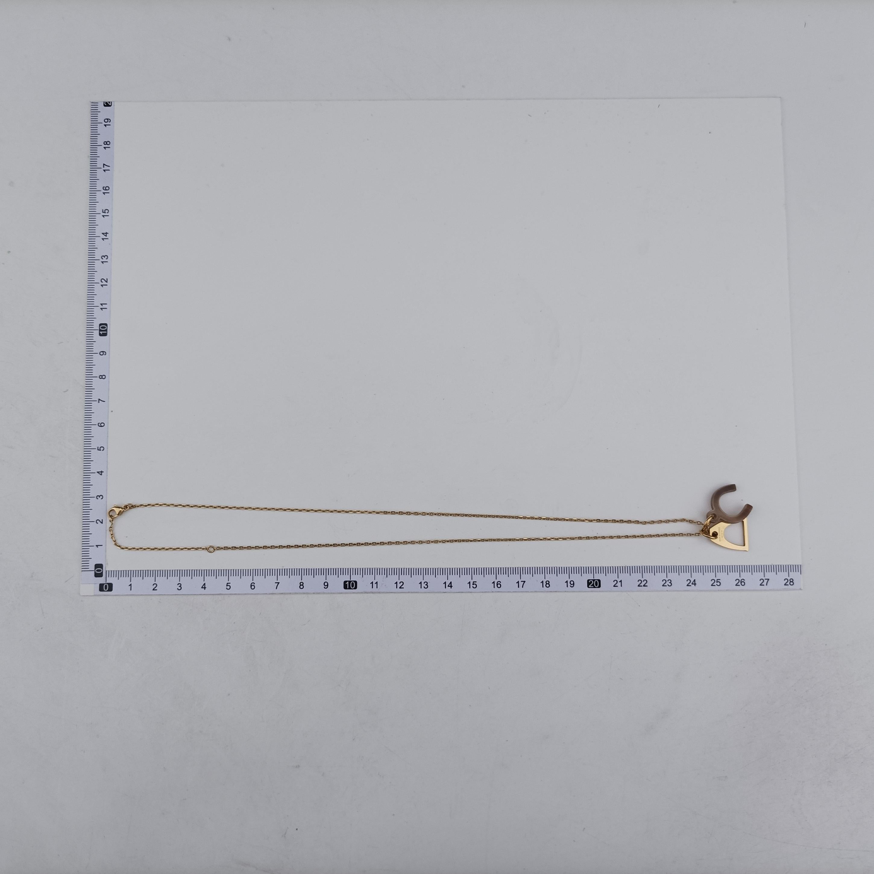 Equestre Pendant Golden×BBrown GP GD 02 70エケストル ペンダント ゴールド×ブラウン GP GD 02 70