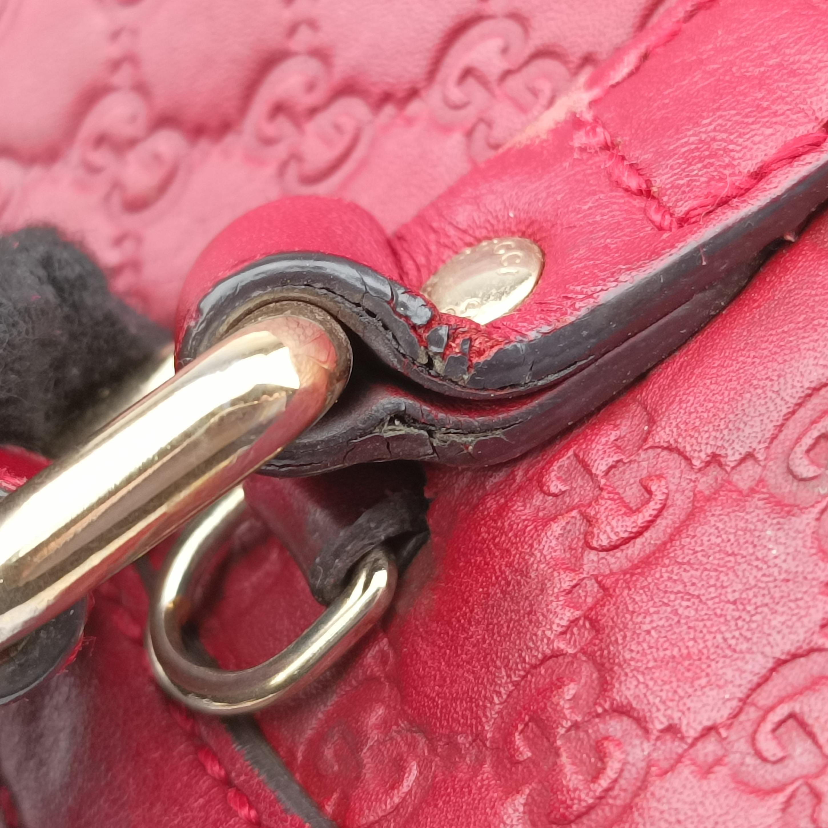 Microguccissima Red Leather 449654 A022310254マイクログッチシマ レッド レザー 449654 A022310254