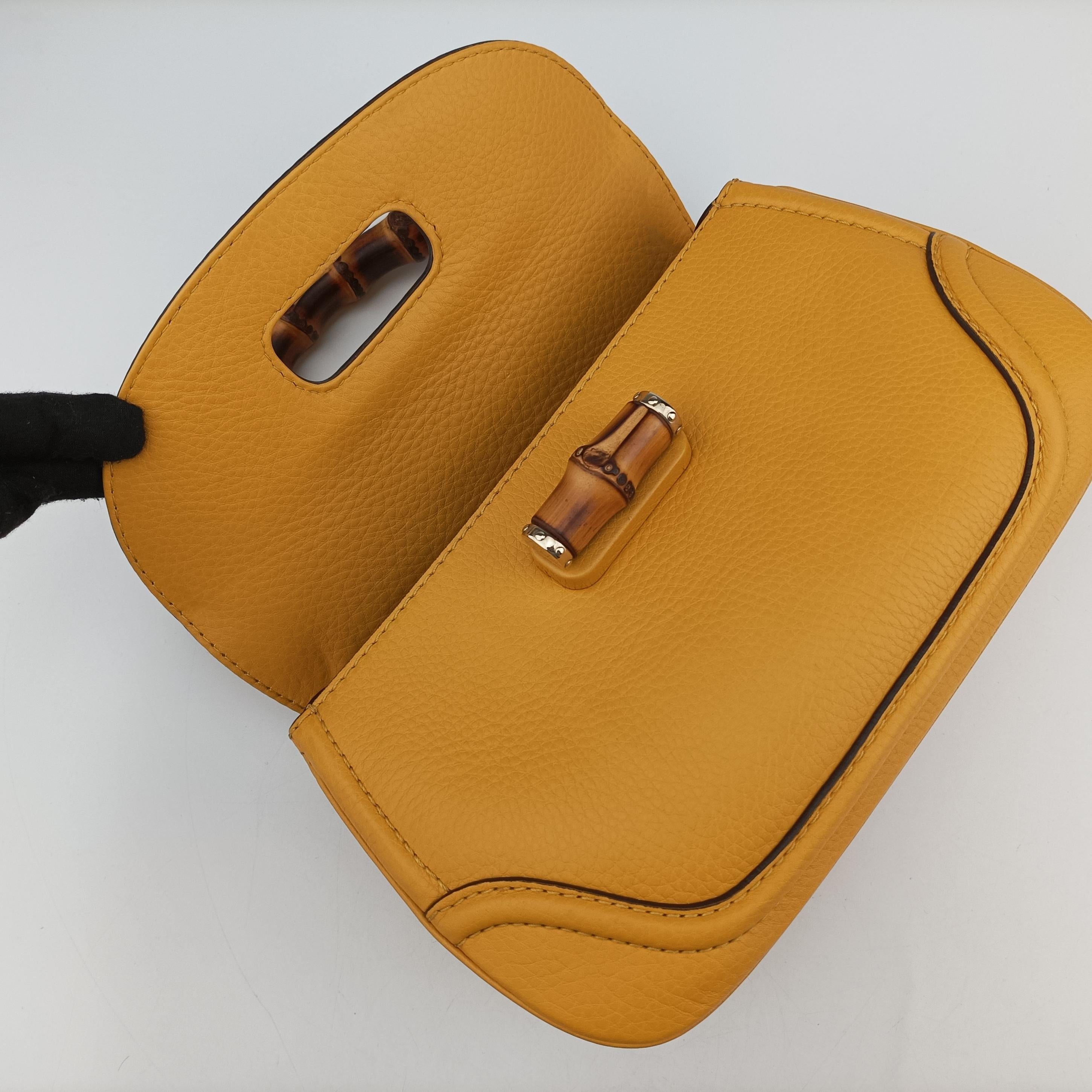 New Bamboo Yellow Leather 254884 I016362903ニューバンブー イエロー レザー 254884 I016362903