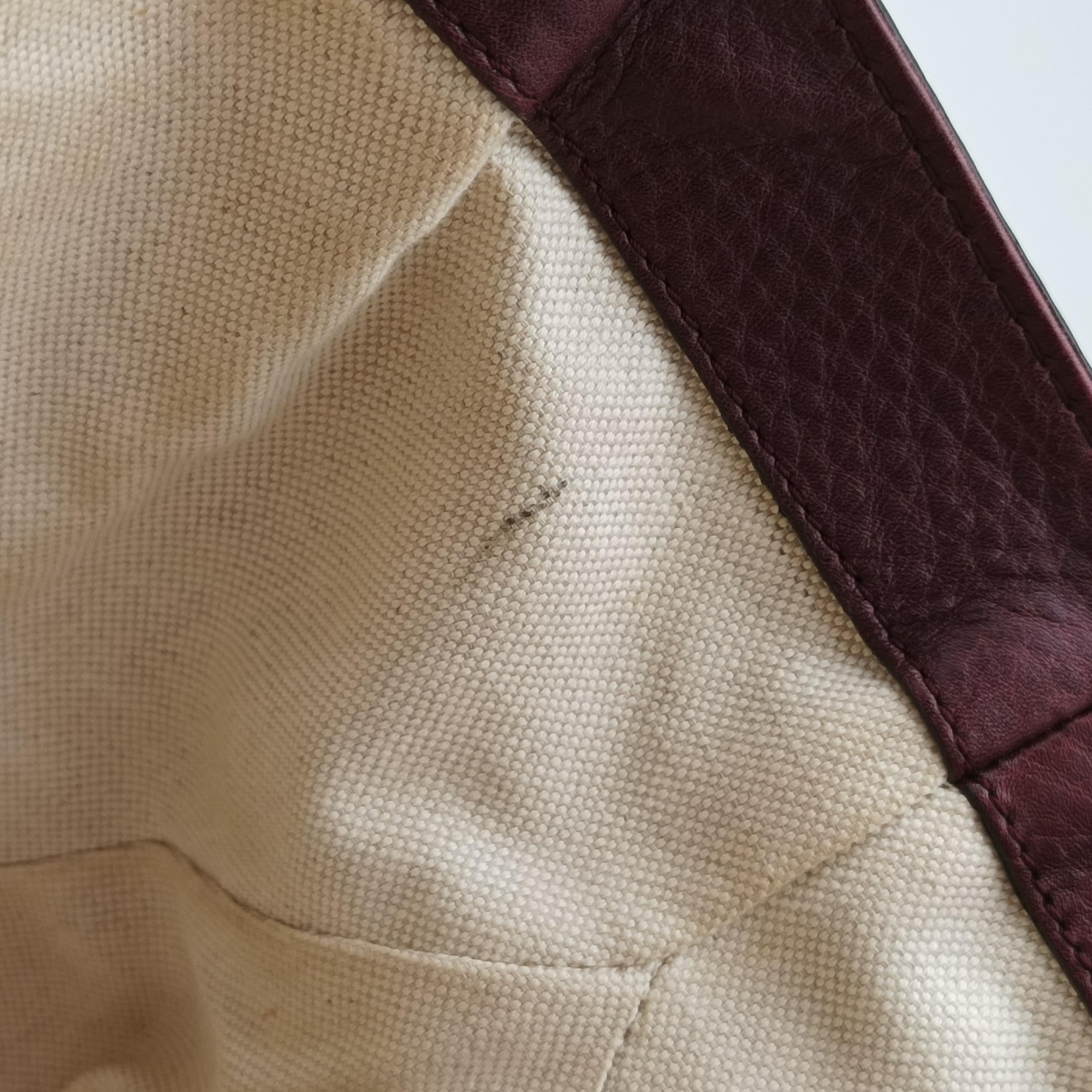 New Bamboo Tassel khaki×burgundy Leather × fabric 246860 D6509785ニューバンブー カーキ×ワインレッド レザー×ファブリック 246860 D6509785