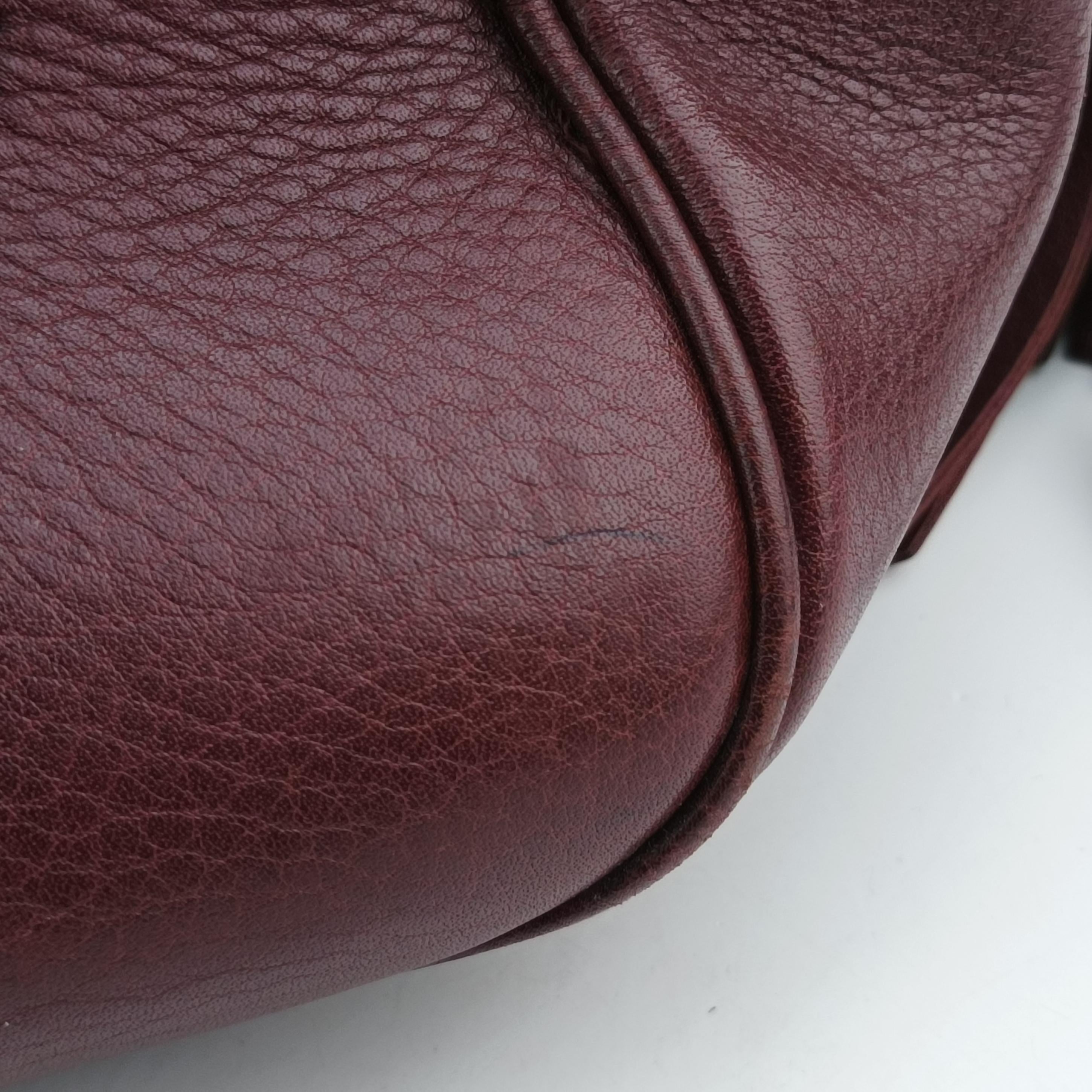 New Bamboo Tassel khaki×burgundy Leather × fabric 246860 D6509785ニューバンブー カーキ×ワインレッド レザー×ファブリック 246860 D6509785