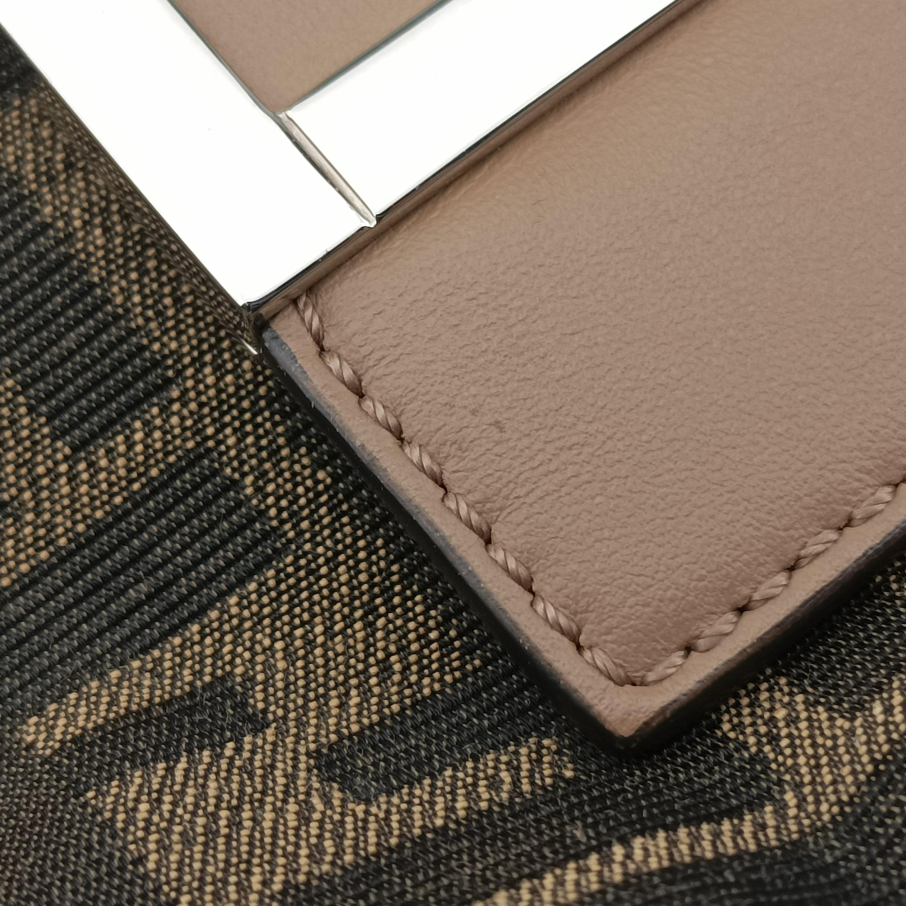 Baguette Brown x White x Beige canvas×leather 7VA478 7VA478 AB50 208-10429バゲット ブラウン×ホワイト×ベージュ キャンバス×レザー 7VA478 7VA478 AB50 208-10429