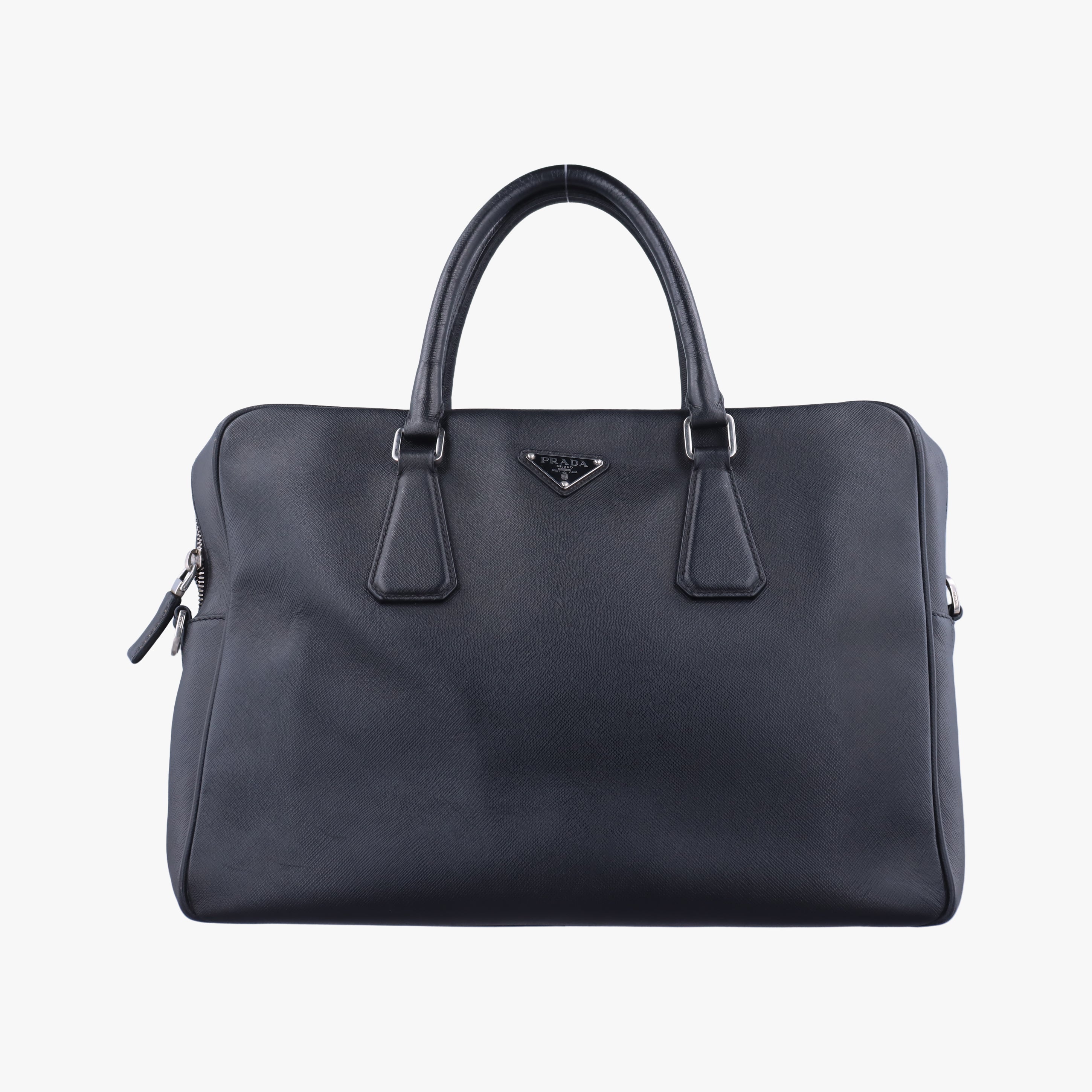 Business Briefcase Black SAFFIANO Leather 2VE011 31/H 208ビジネス ブリーフケース ブラック サフィアーノレザー 2VE011 31/H 208