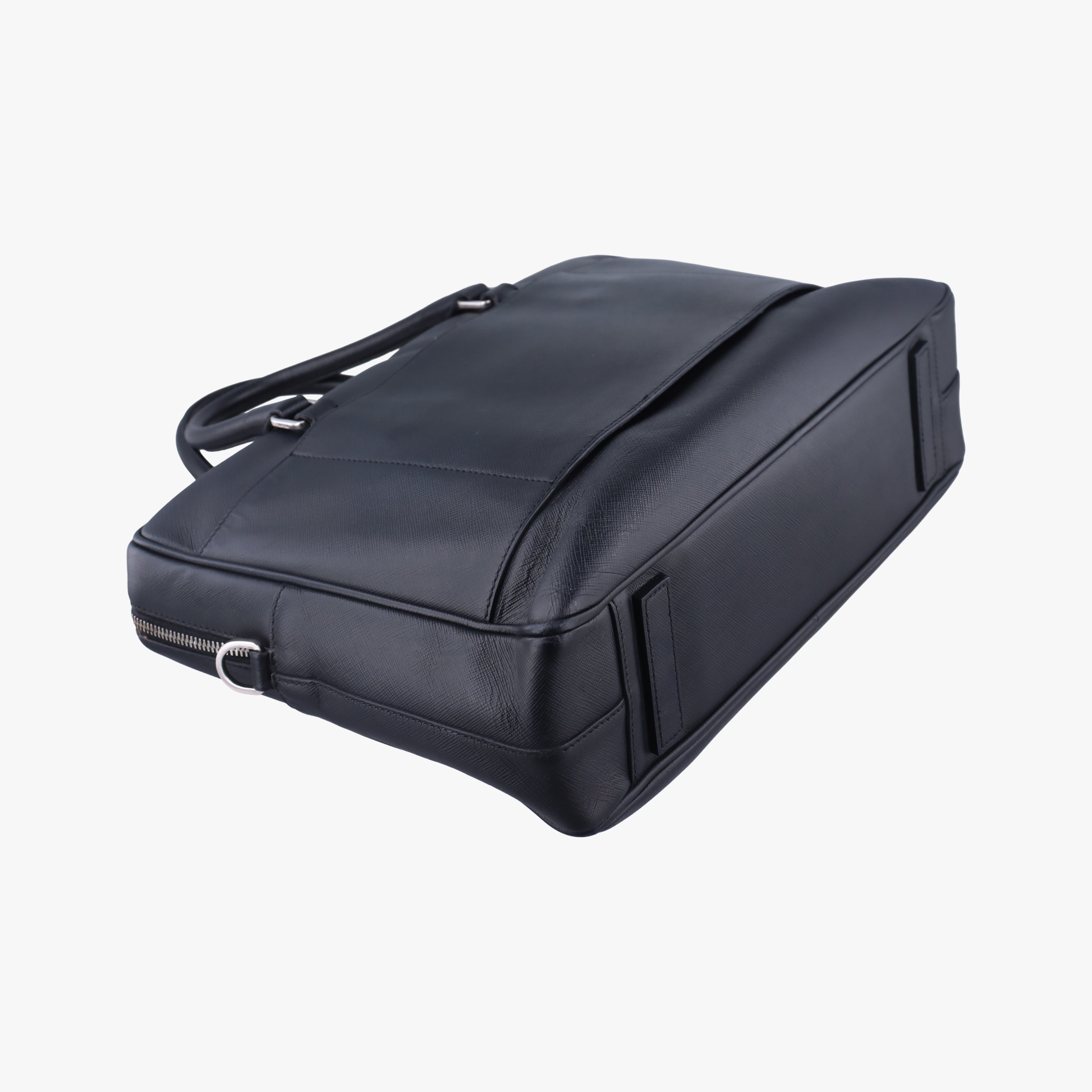 Business Briefcase Black SAFFIANO Leather 2VE011 31/H 208ビジネス ブリーフケース ブラック サフィアーノレザー 2VE011 31/H 208