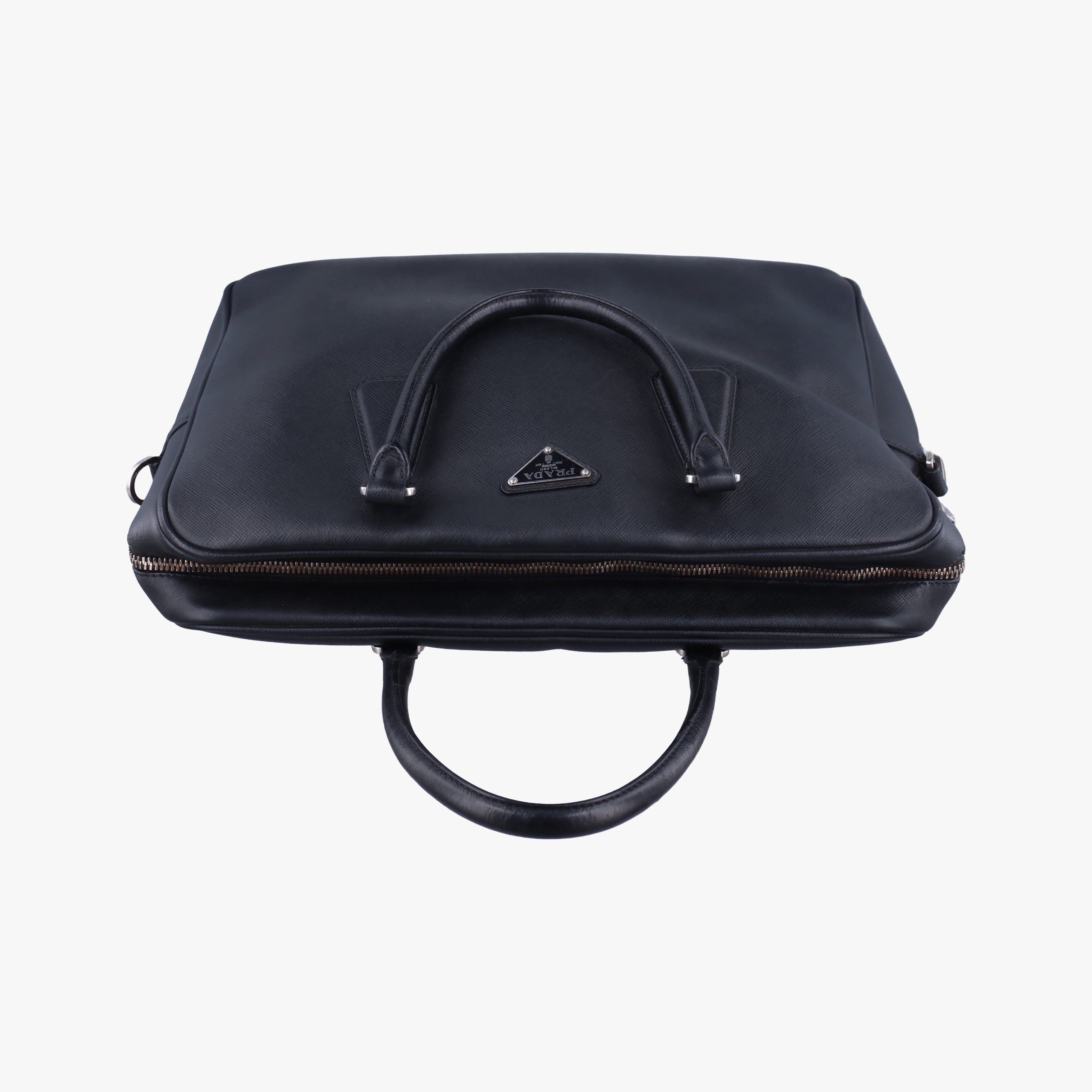 Business Briefcase Black SAFFIANO Leather 2VE011 31/H 208ビジネス ブリーフケース ブラック サフィアーノレザー 2VE011 31/H 208