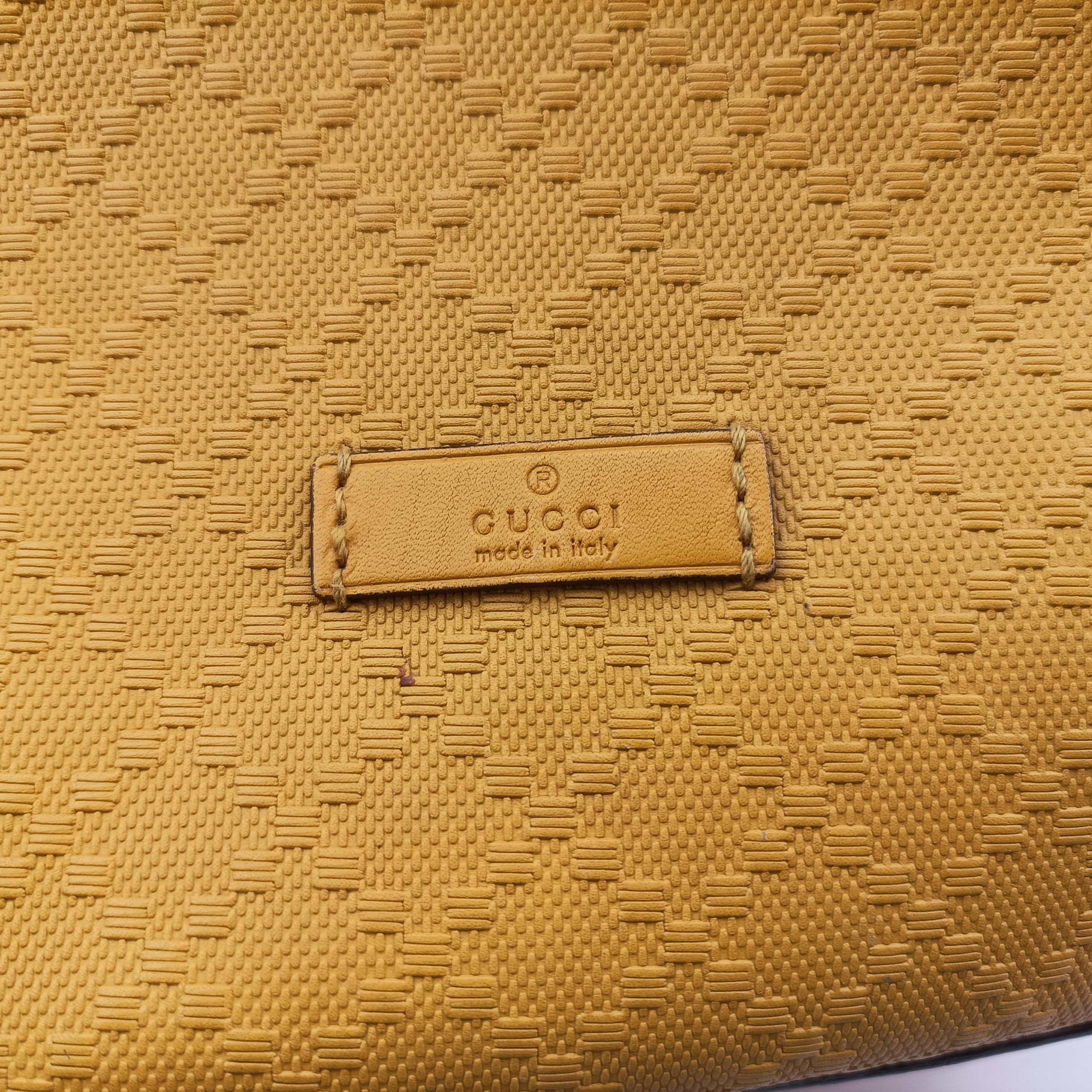 Bright Diamante Bucket Yellow Leather 354229 I016456652ブライトディアマンテ バケット イエロー レザー 354229 I016456652