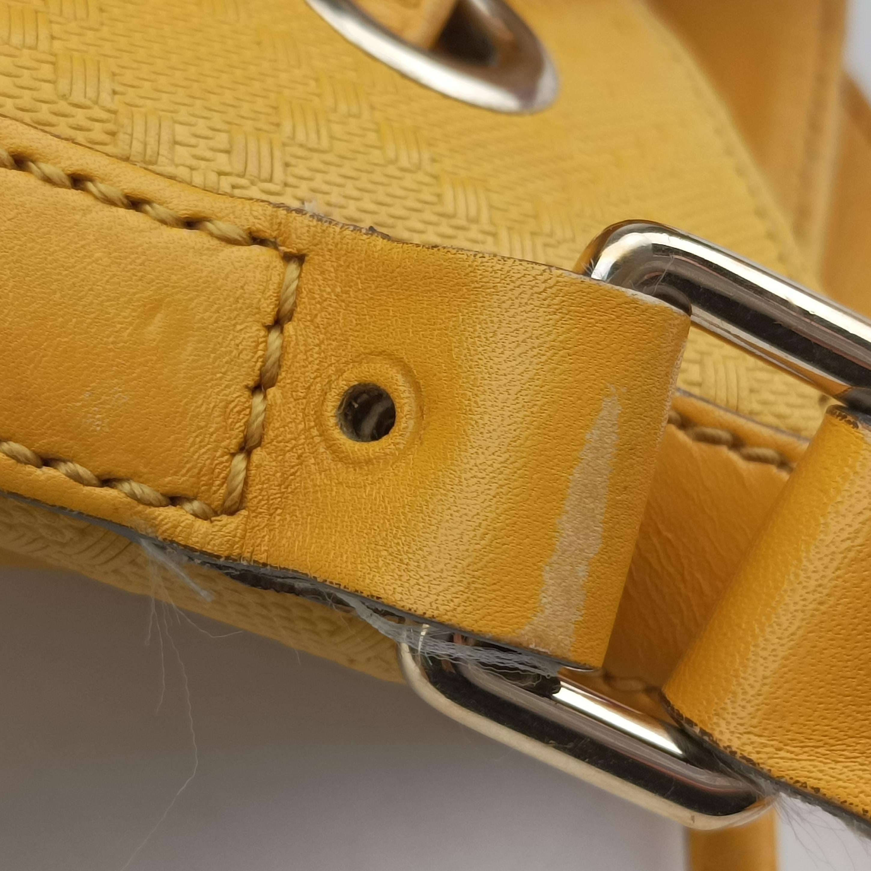 Bright Diamante Bucket Yellow Leather 354229 I016456652ブライトディアマンテ バケット イエロー レザー 354229 I016456652