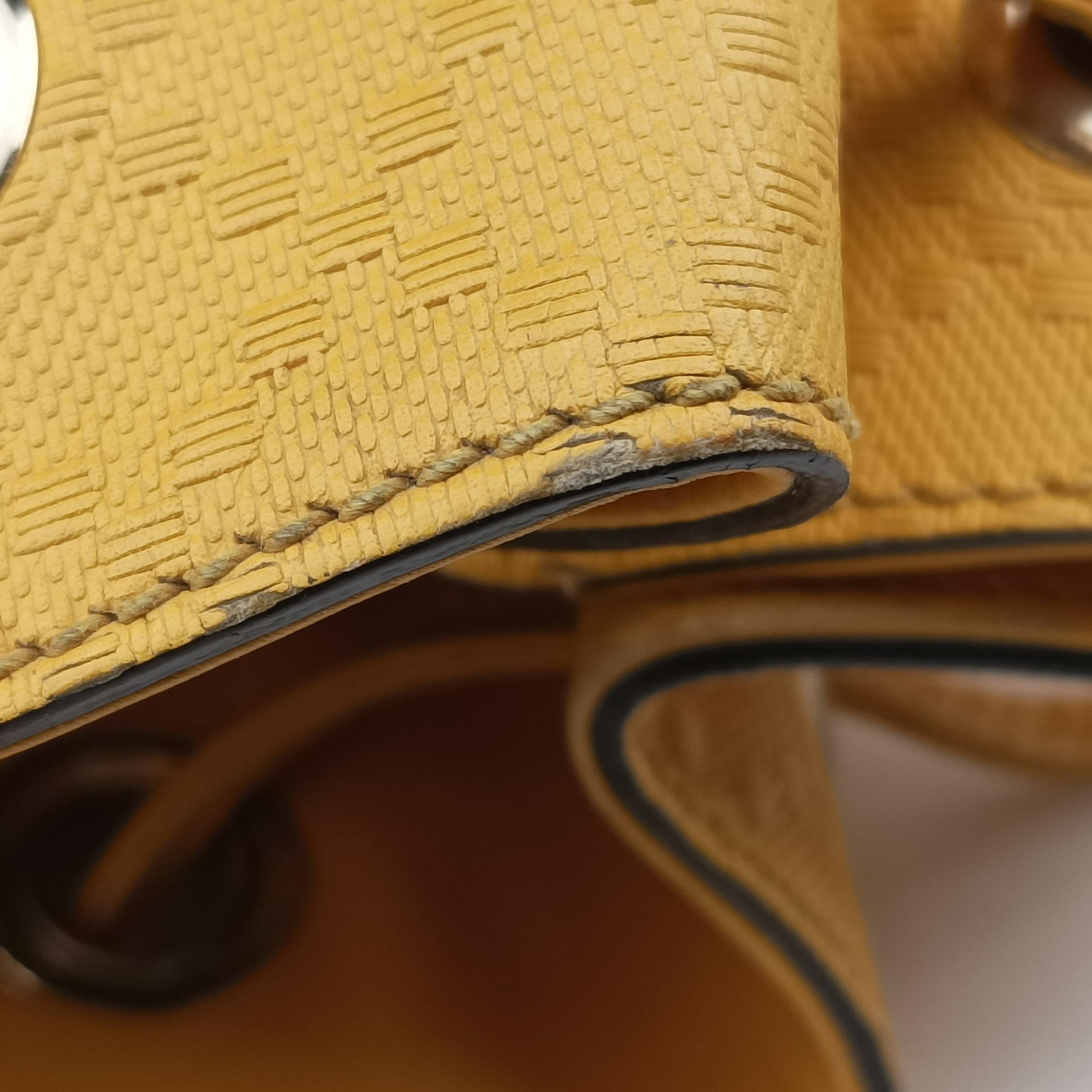 Bright Diamante Bucket Yellow Leather 354229 I016456652ブライトディアマンテ バケット イエロー レザー 354229 I016456652