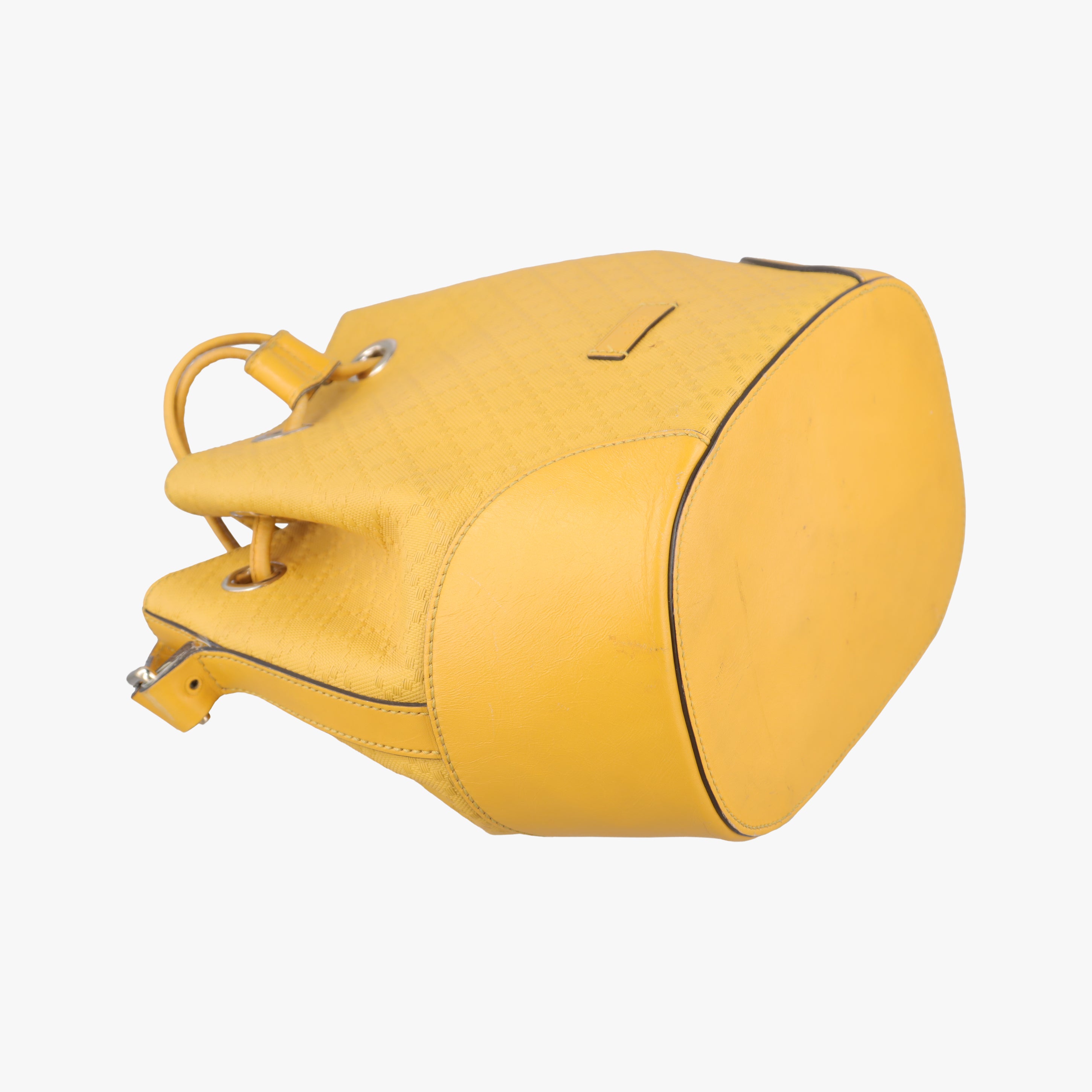 Bright Diamante Bucket Yellow Leather 354229 I016456652ブライトディアマンテ バケット イエロー レザー 354229 I016456652