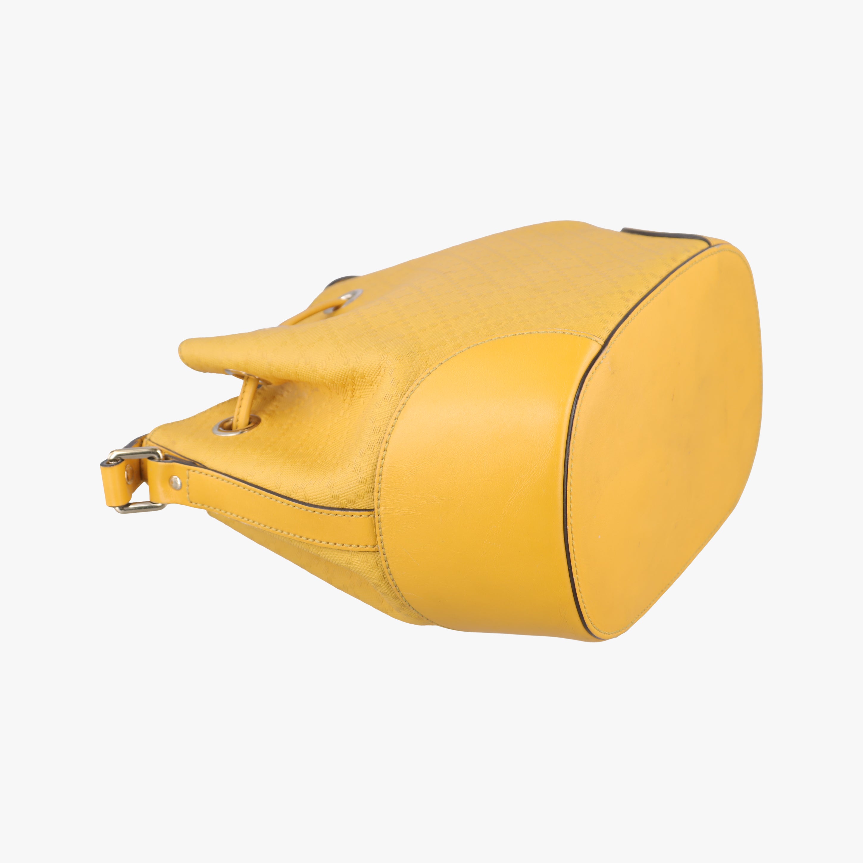 Bright Diamante Bucket Yellow Leather 354229 I016456652ブライトディアマンテ バケット イエロー レザー 354229 I016456652