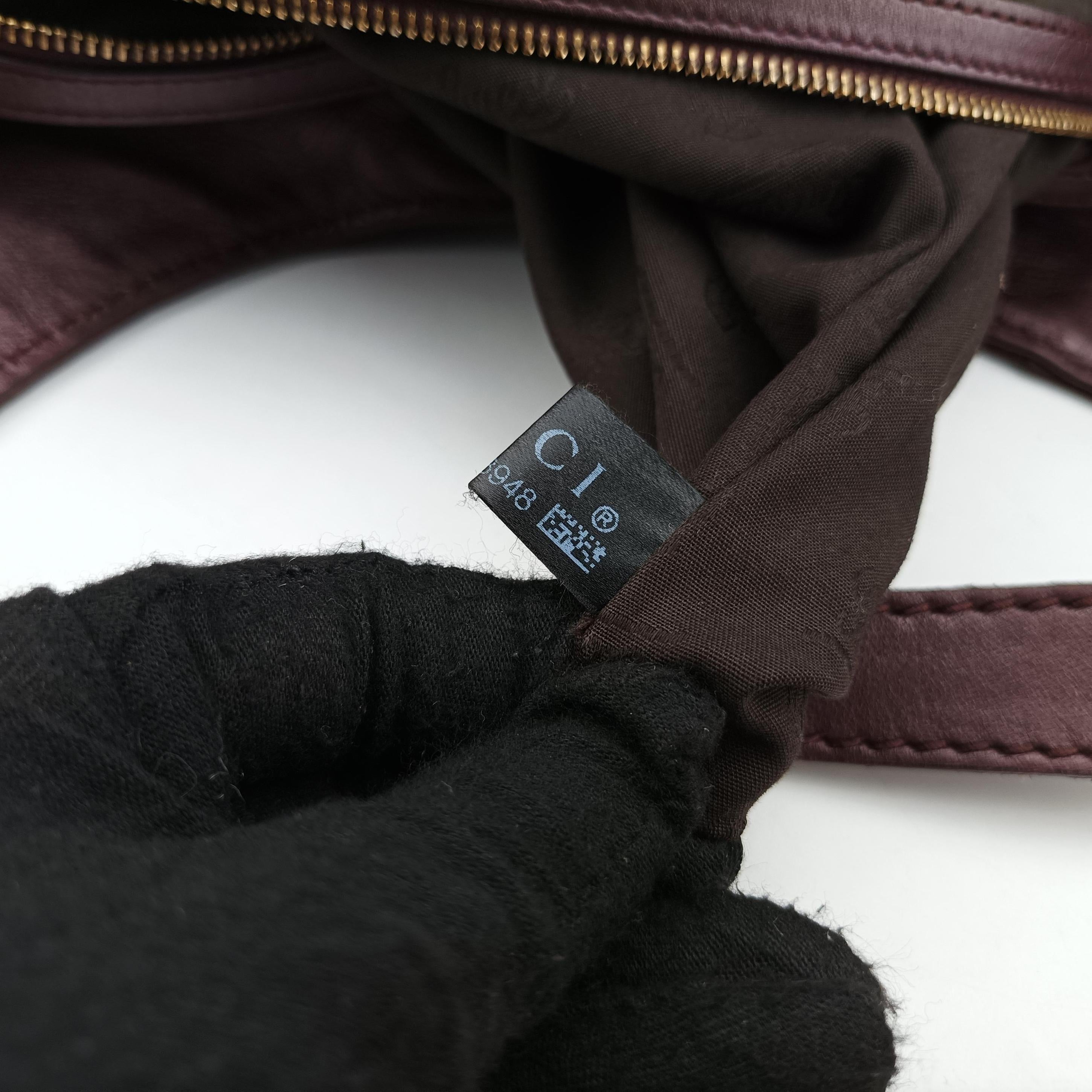 Charlotte Hobo Burgundy leather 203504 C6683948シャーロット ホーボー ワインレッド レザー 203504 C6683948