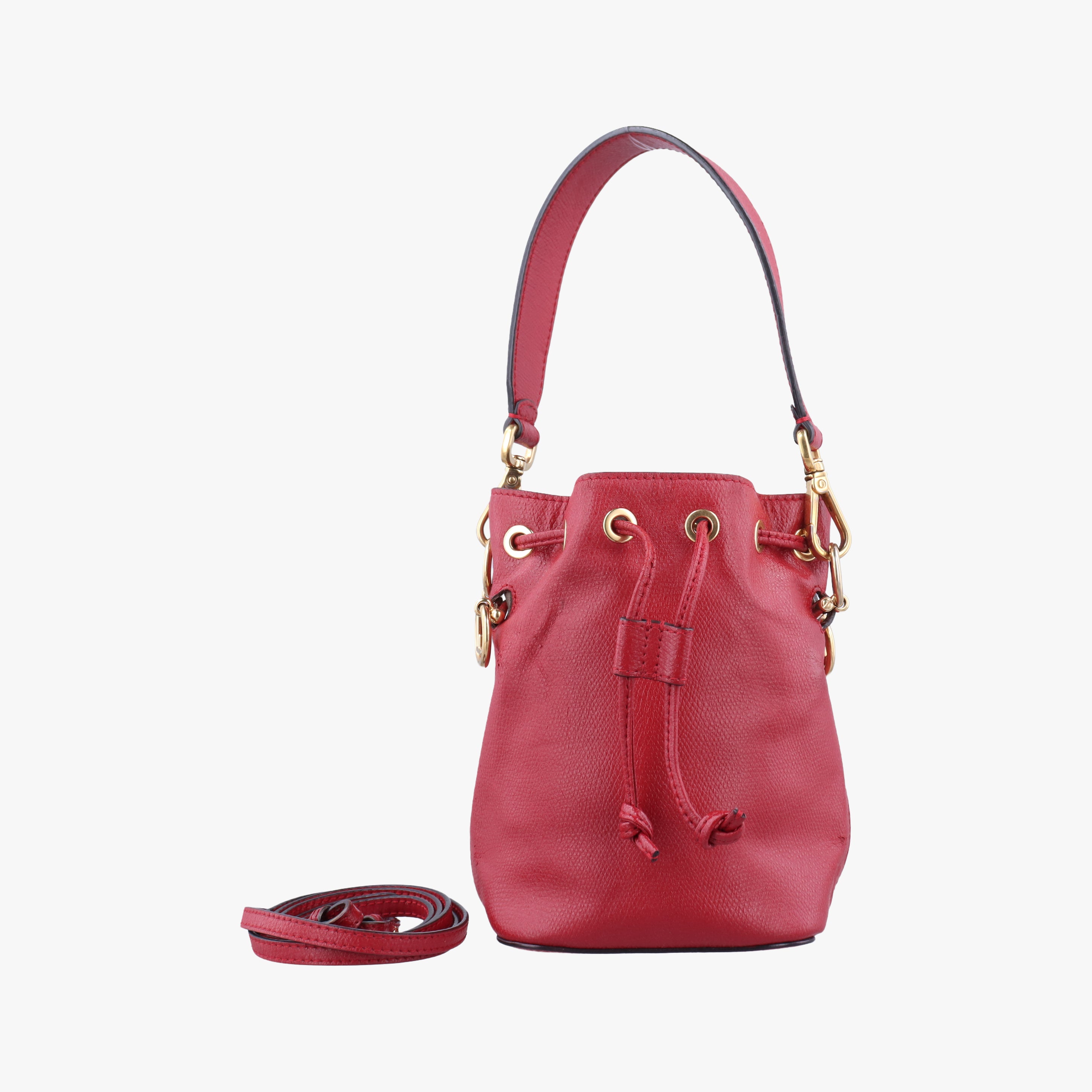 Mon Tresor Mini Bucket Red Leather 8BS010 8BS010 A18B 198-8007ミニ モン トレゾール レッド レザー 8BS010 8BS010 A18B 198-8007