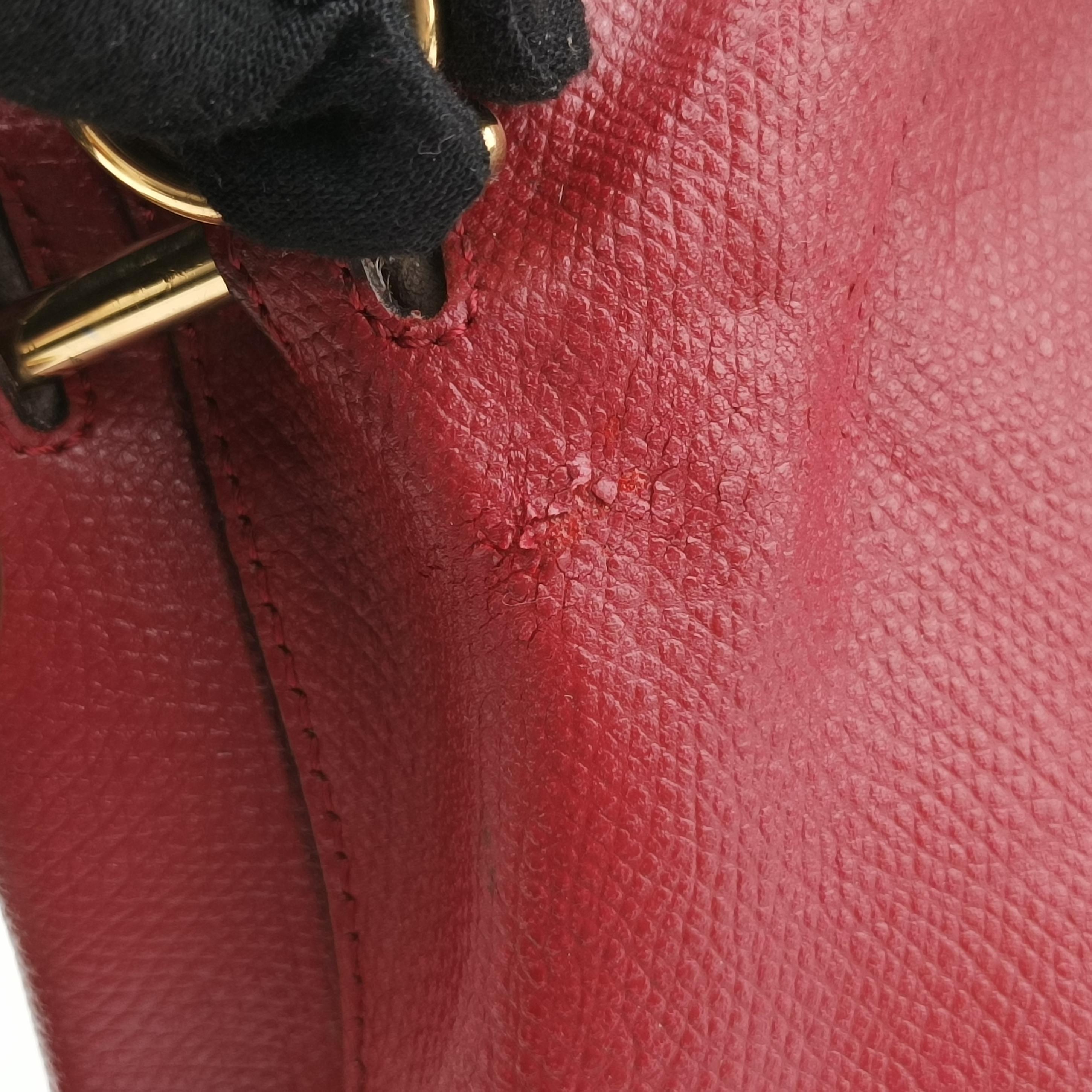 Mon Tresor Mini Bucket Red Leather 8BS010 8BS010 A18B 198-8007ミニ モン トレゾール レッド レザー 8BS010 8BS010 A18B 198-8007