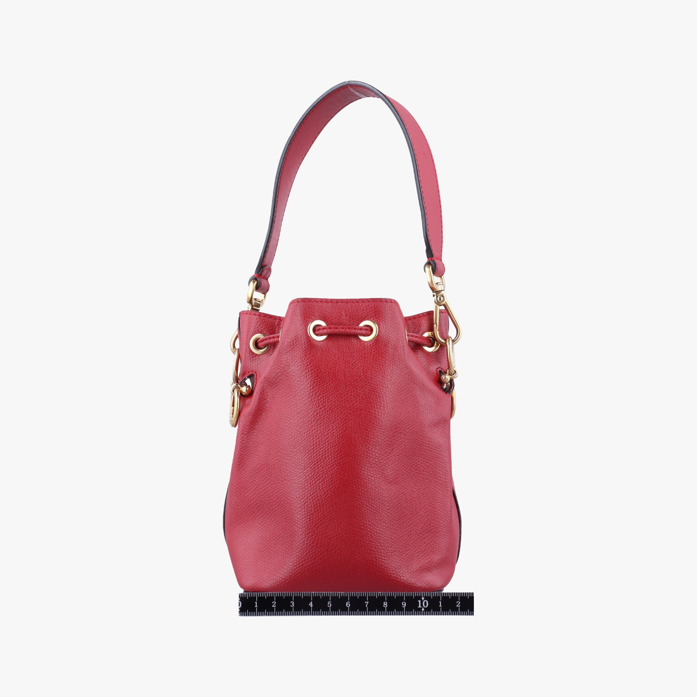 Mon Tresor Mini Bucket Red Leather 8BS010 8BS010 A18B 198-8007ミニ モン トレゾール レッド レザー 8BS010 8BS010 A18B 198-8007