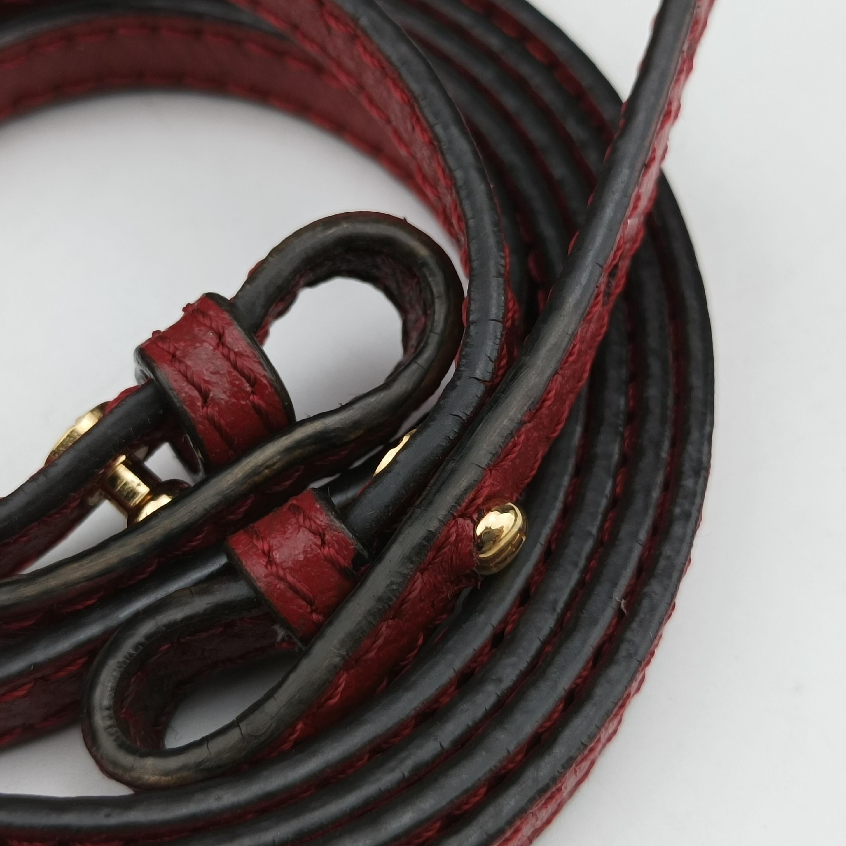 Mon Tresor Mini Bucket Red Leather 8BS010 8BS010 A18B 198-8007ミニ モン トレゾール レッド レザー 8BS010 8BS010 A18B 198-8007