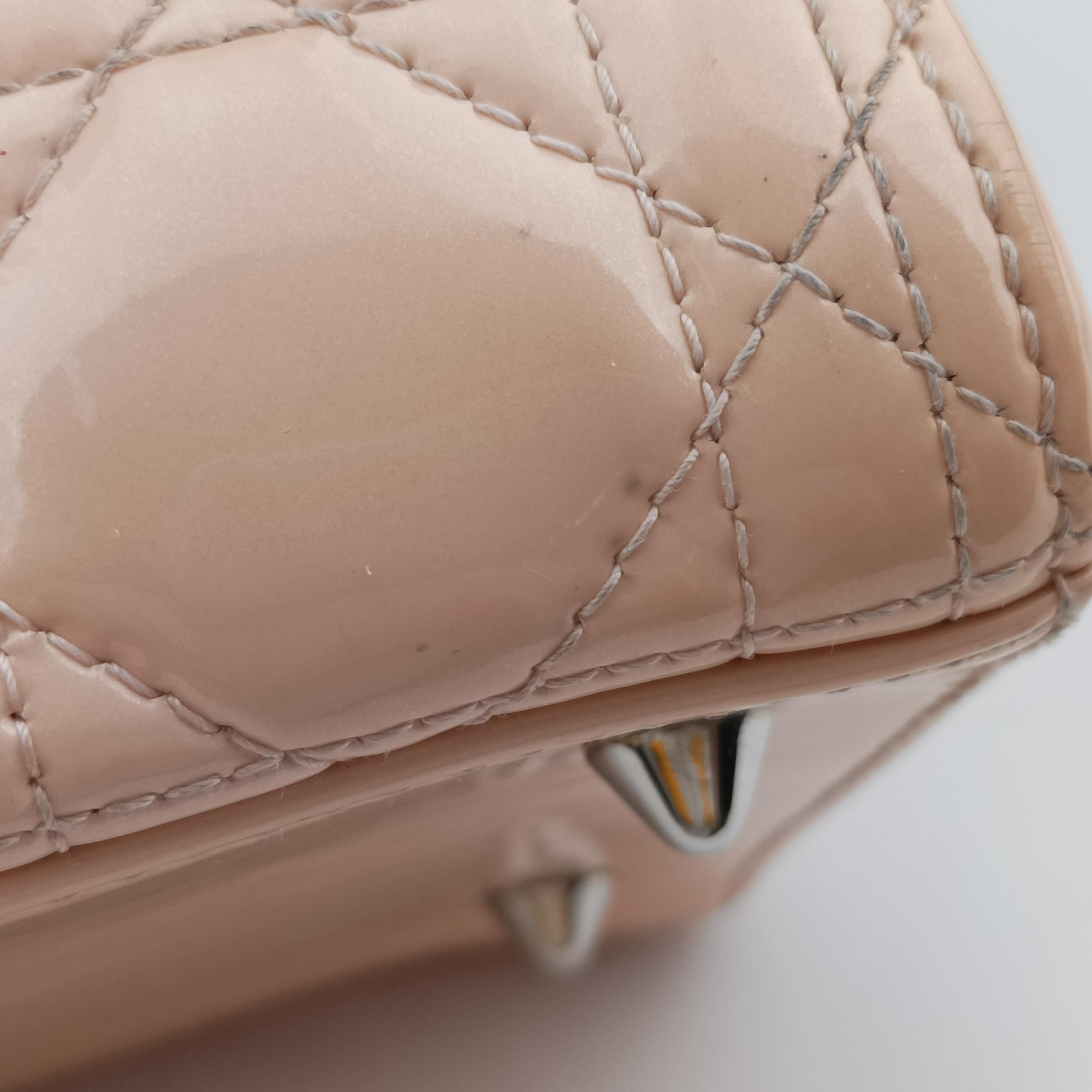 Lady Dior Beige Patent 09-BO-1104レディディオール ベージュ パテント 09-BO-1104