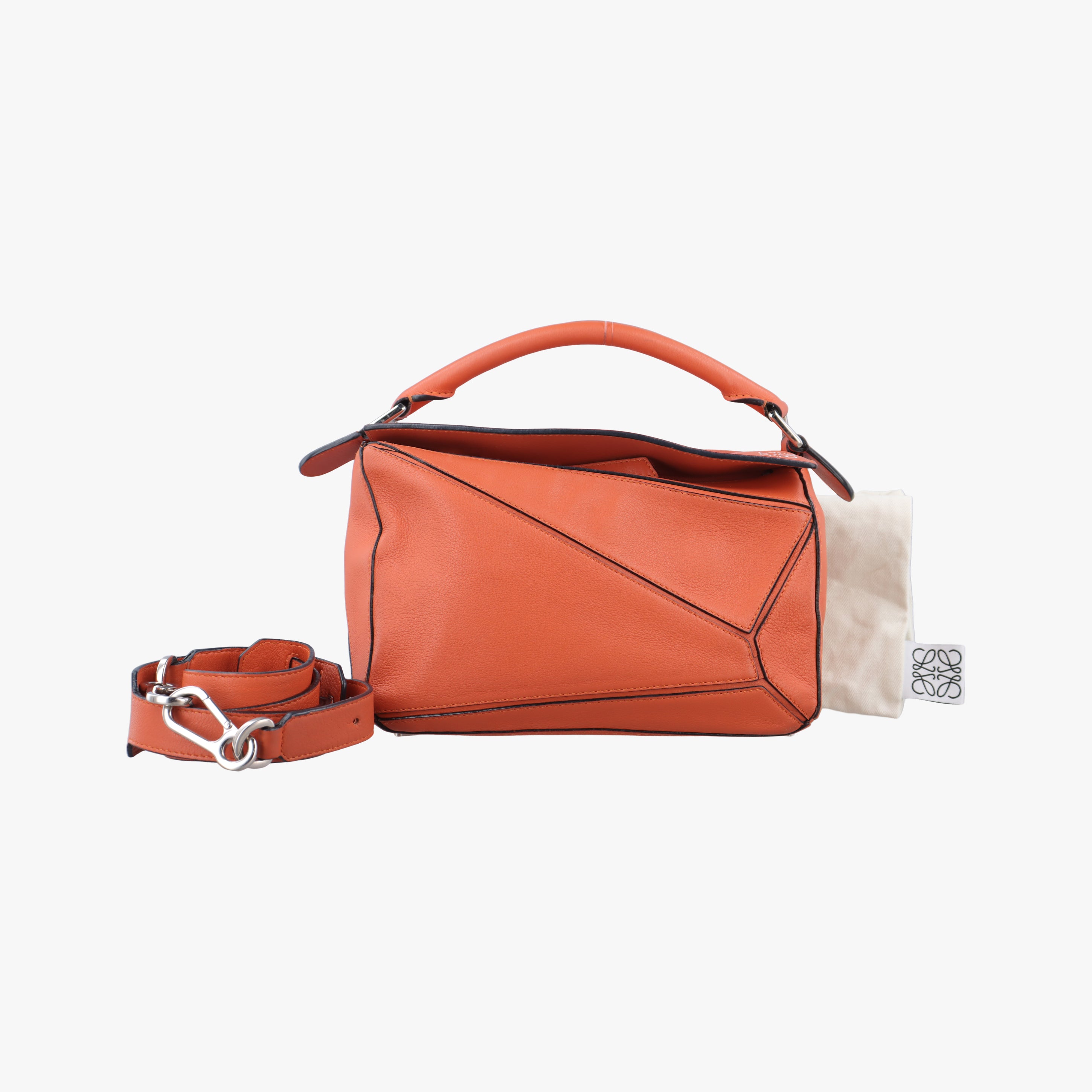Puzzle Bag Medium Orange Leather 051509パズルバッグ ミディアム オレンジ レザー 051509