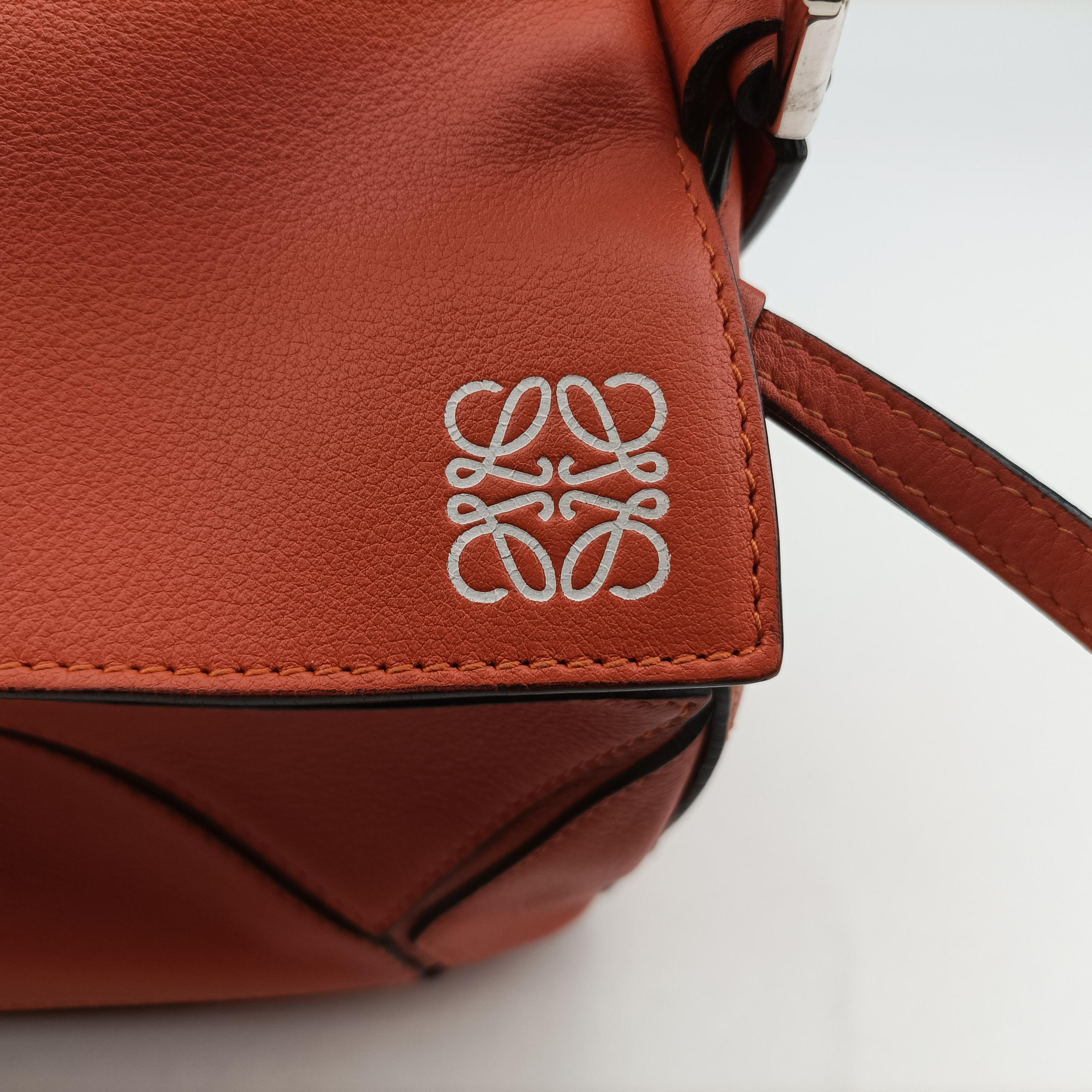 Puzzle Bag Medium Orange Leather 051509パズルバッグ ミディアム オレンジ レザー 051509