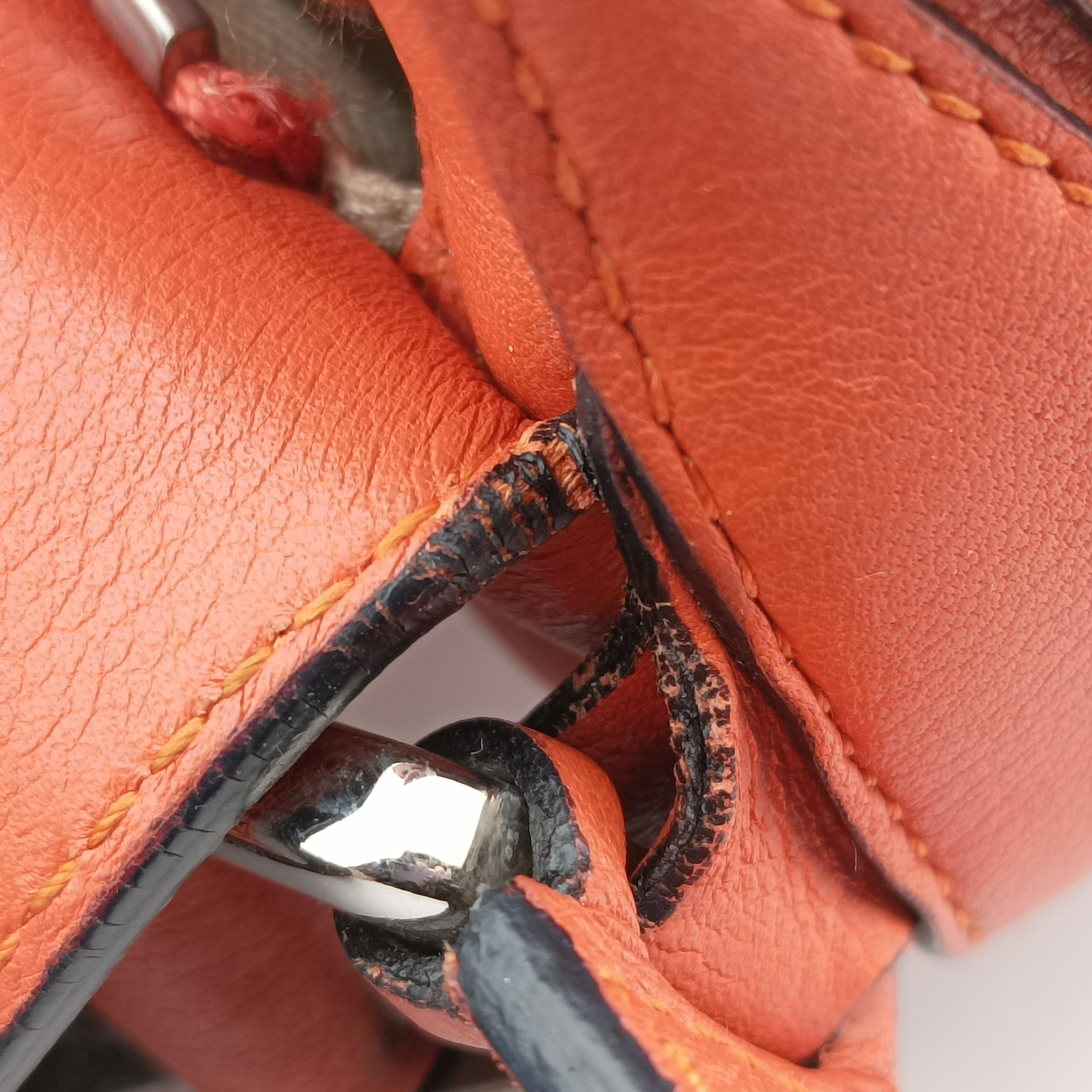 Puzzle Bag Medium Orange Leather 051509パズルバッグ ミディアム オレンジ レザー 051509