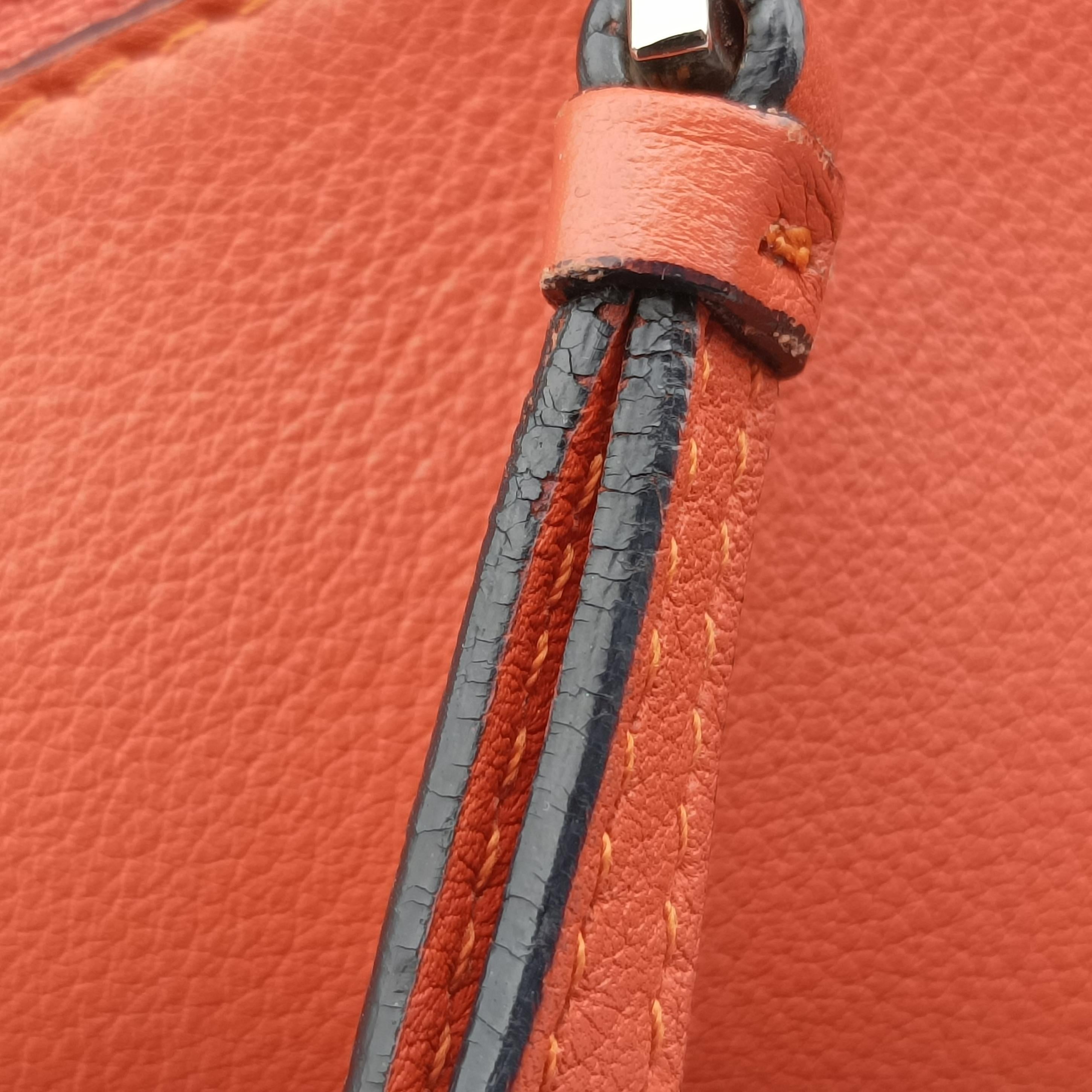 Puzzle Bag Medium Orange Leather 051509パズルバッグ ミディアム オレンジ レザー 051509