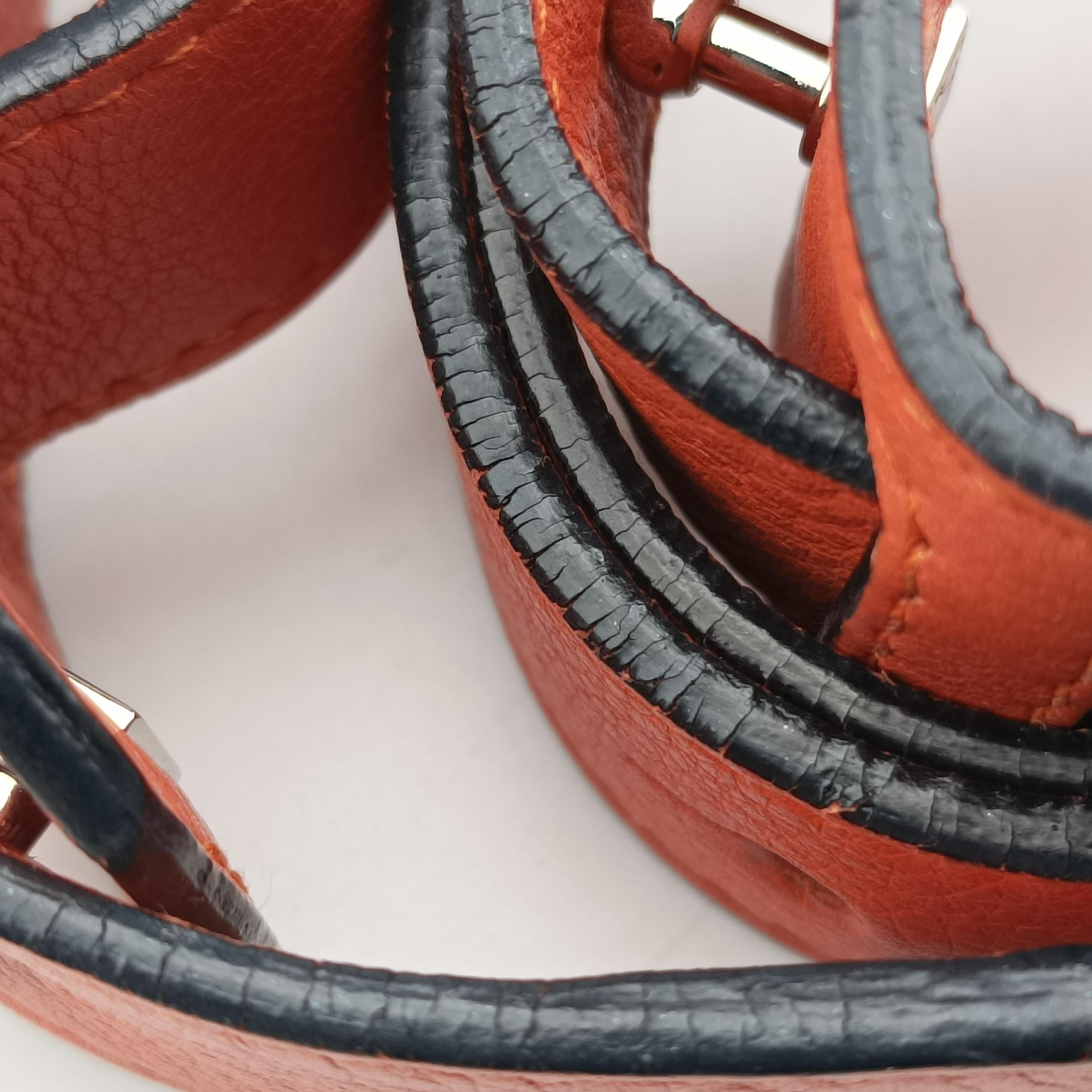 Puzzle Bag Medium Orange Leather 051509パズルバッグ ミディアム オレンジ レザー 051509