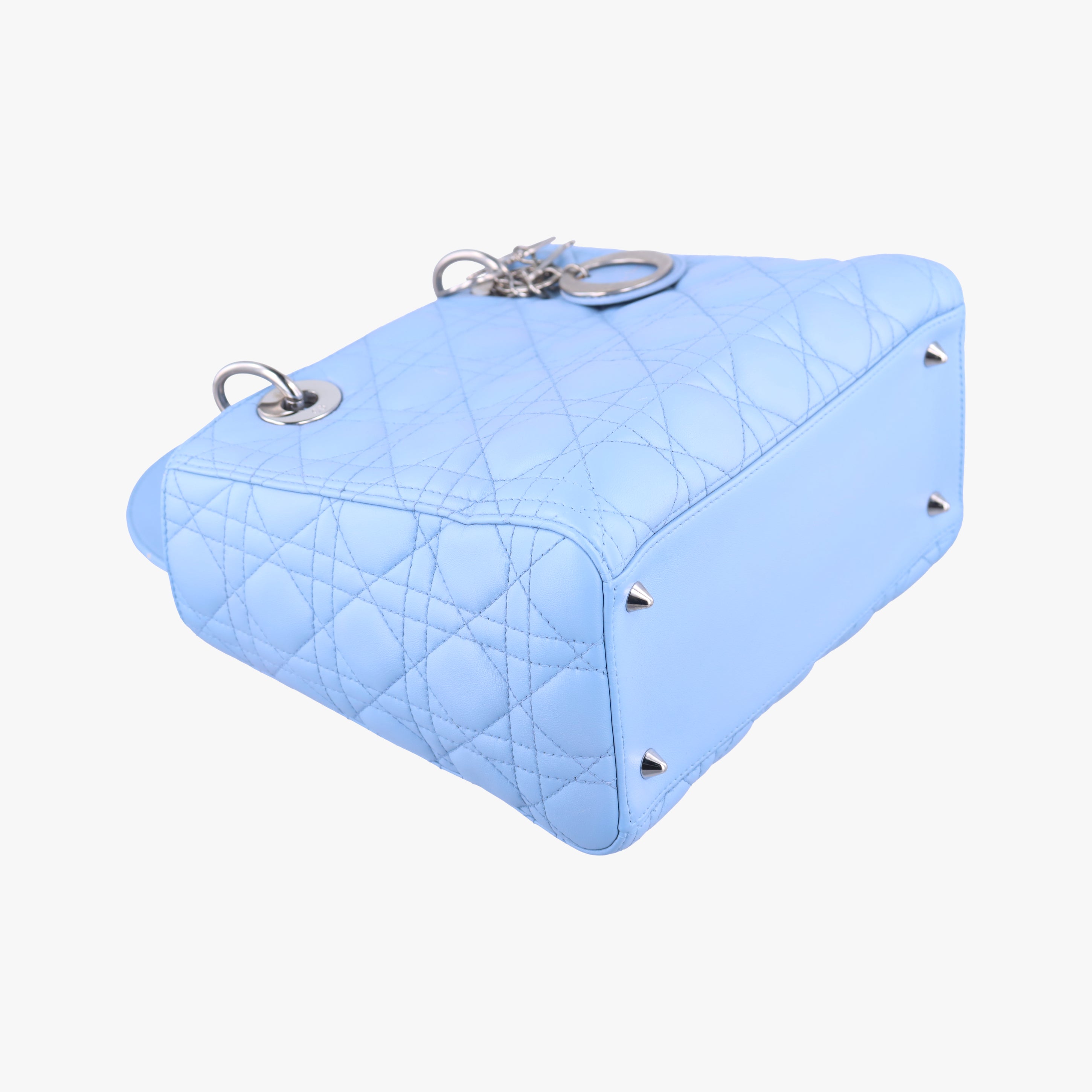 Lady Dior Blue lambskin 01-BO-0124レディディオール ブルー ラムスキン 01-BO-0124