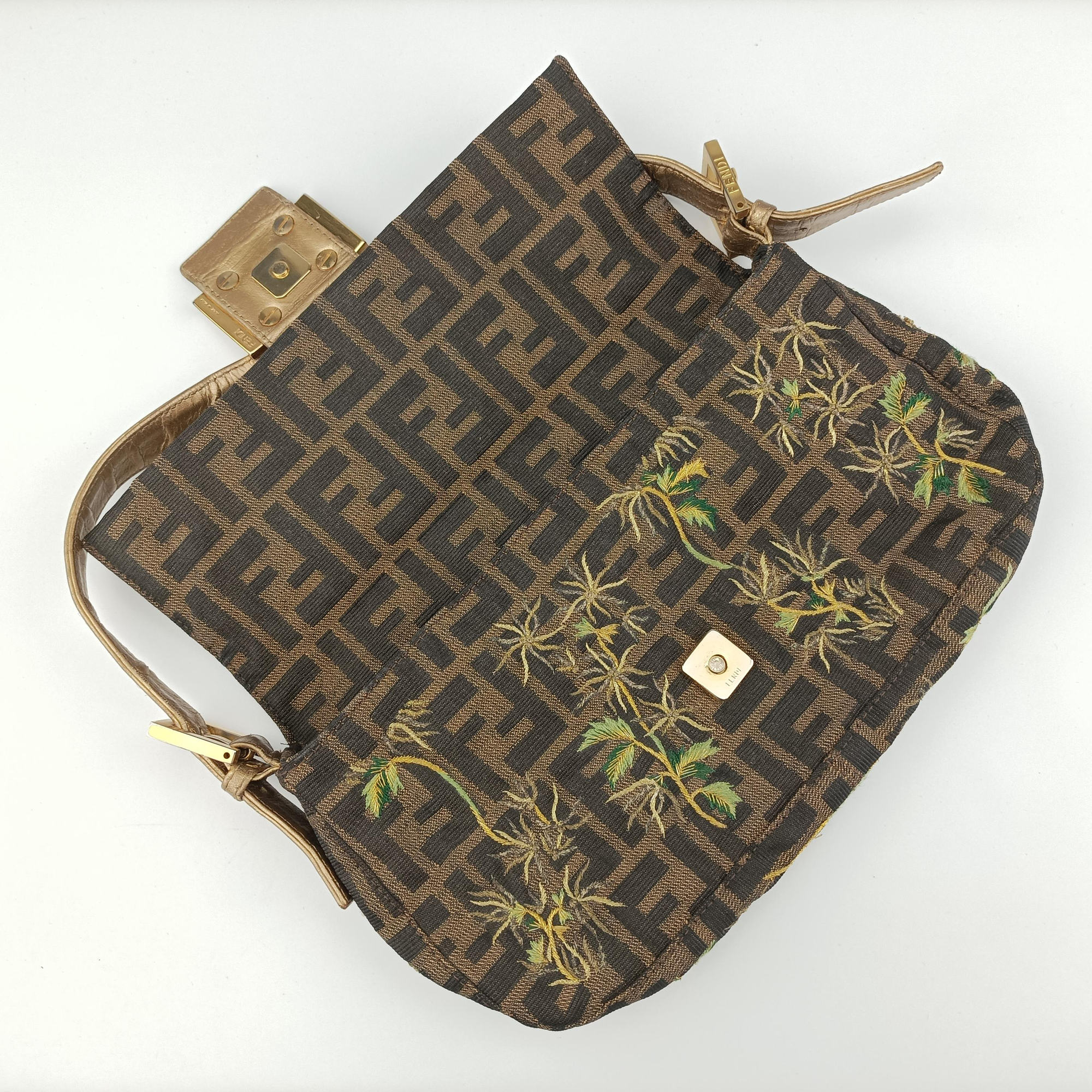 Baguette Brown×Multicolour canvas×leather Lot number unknownバケット ブラウン×マルチカラー キャンバス×レザー 製番不明