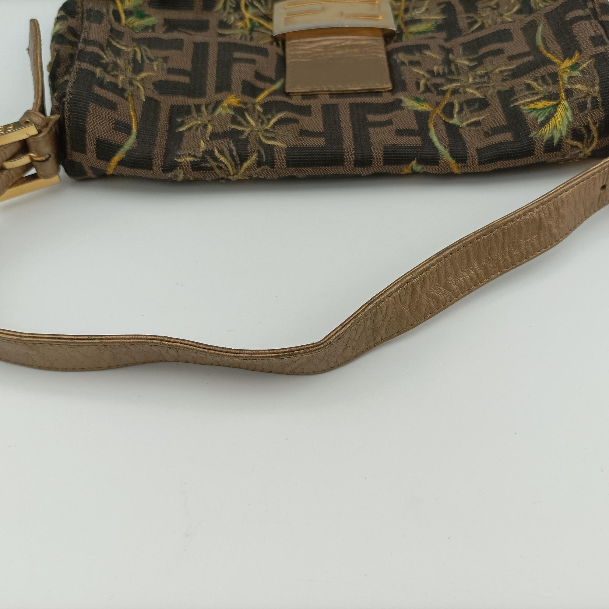 Baguette Brown×Multicolour canvas×leather Lot number unknownバケット ブラウン×マルチカラー キャンバス×レザー 製番不明