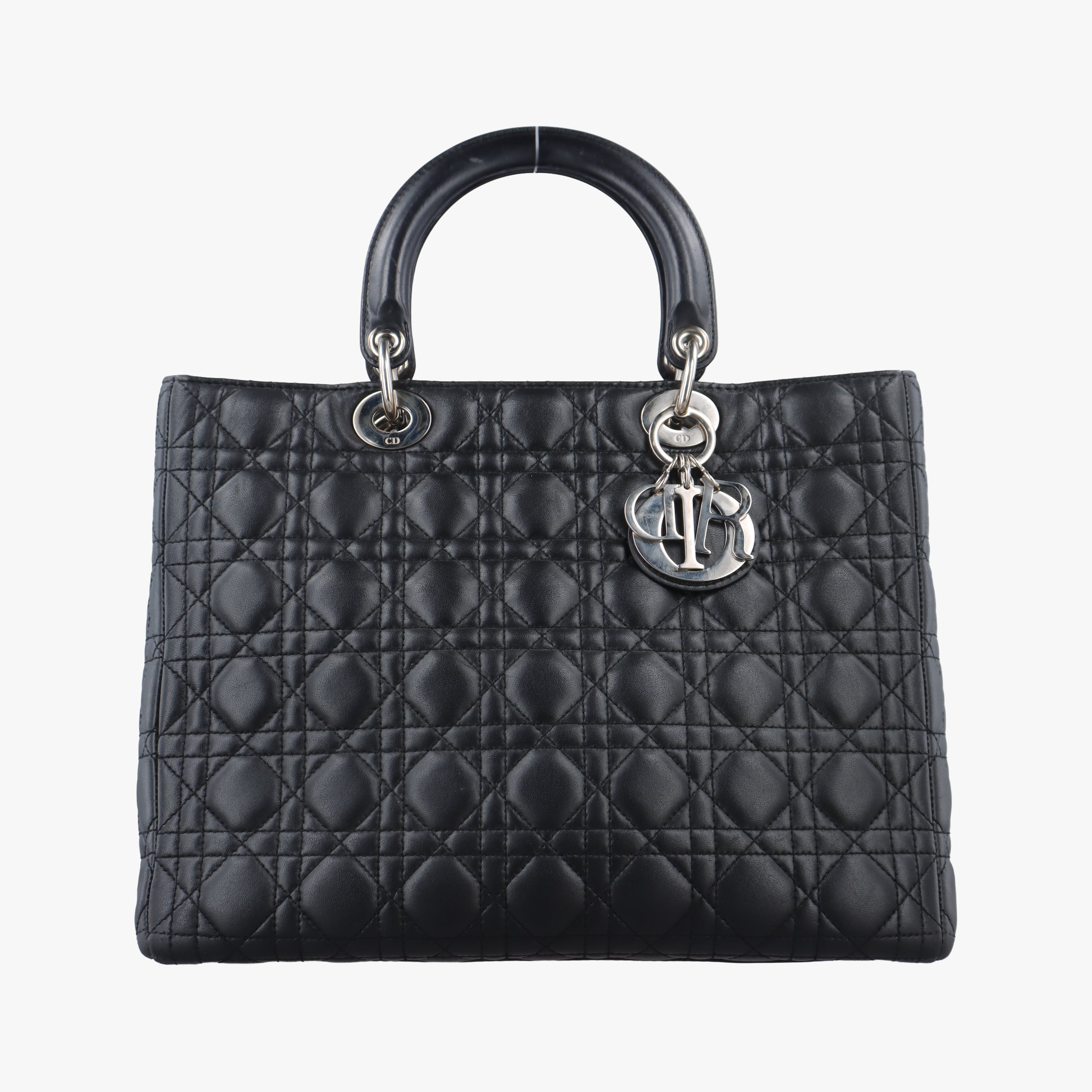 Lady Dior Black lambskin 05-MA-0049レディディオール ブラック ラムスキン 05-MA-0049