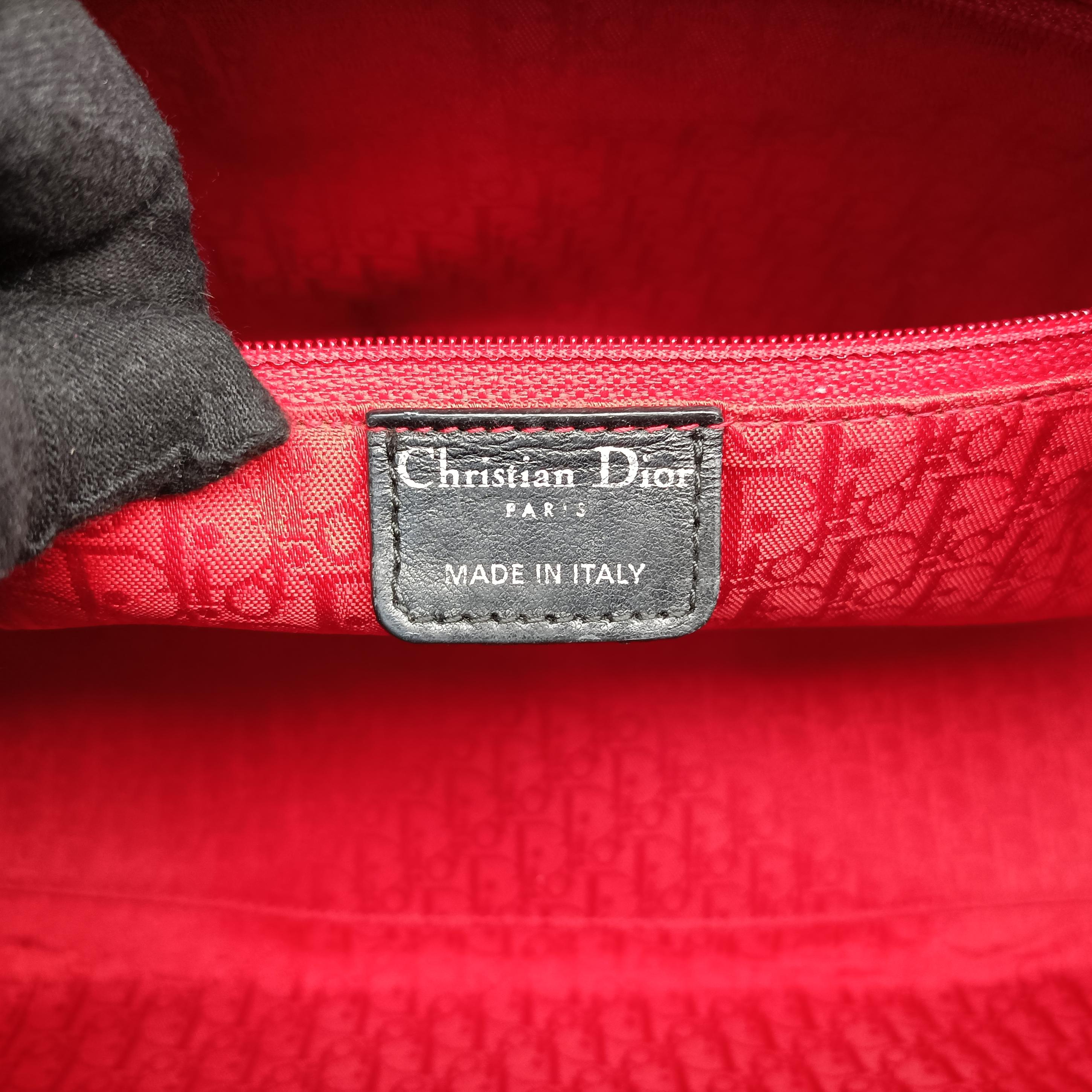 Lady Dior Black lambskin 05-MA-0049レディディオール ブラック ラムスキン 05-MA-0049