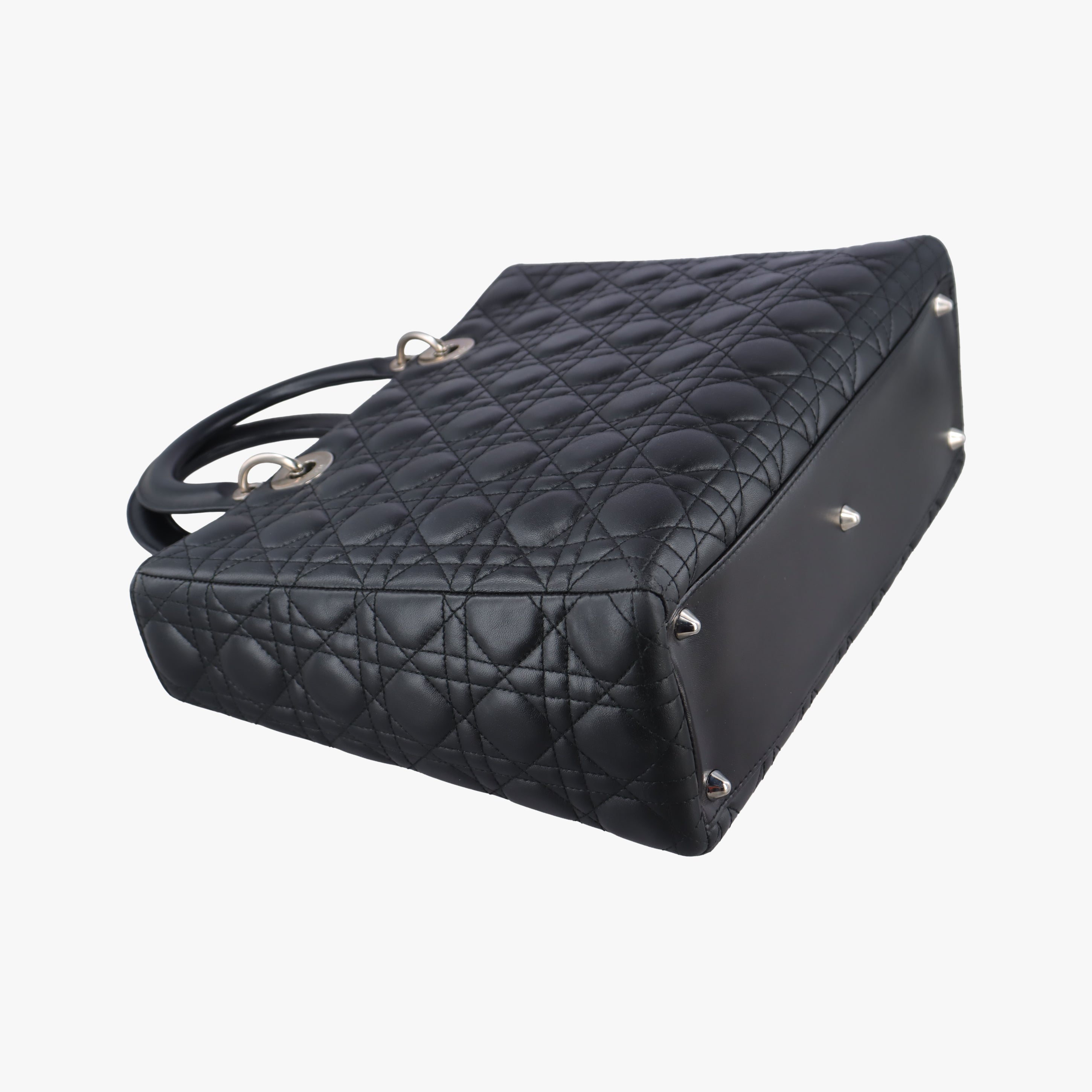 Lady Dior Black lambskin 05-MA-0049レディディオール ブラック ラムスキン 05-MA-0049
