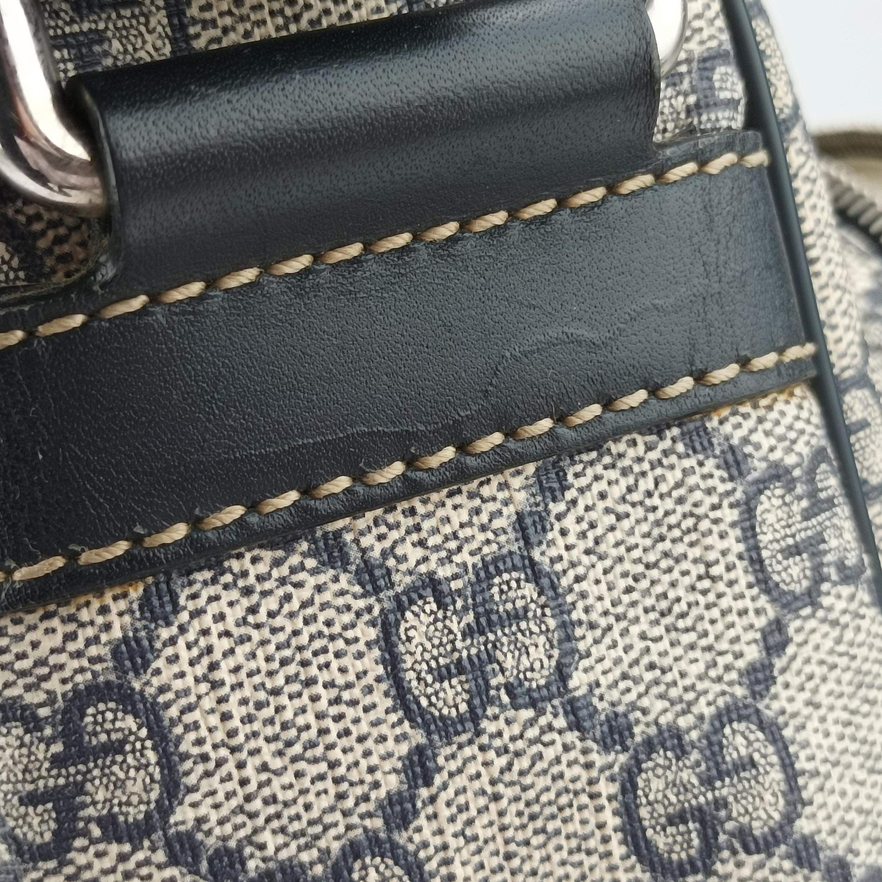 GG Supreme messenger Beige × Navy PVC coated canvas 246881 I015579559GGスプリーム メッセンジャー ベージュ×ネイビー PVCコーティングキャンバス 246881 I015579559