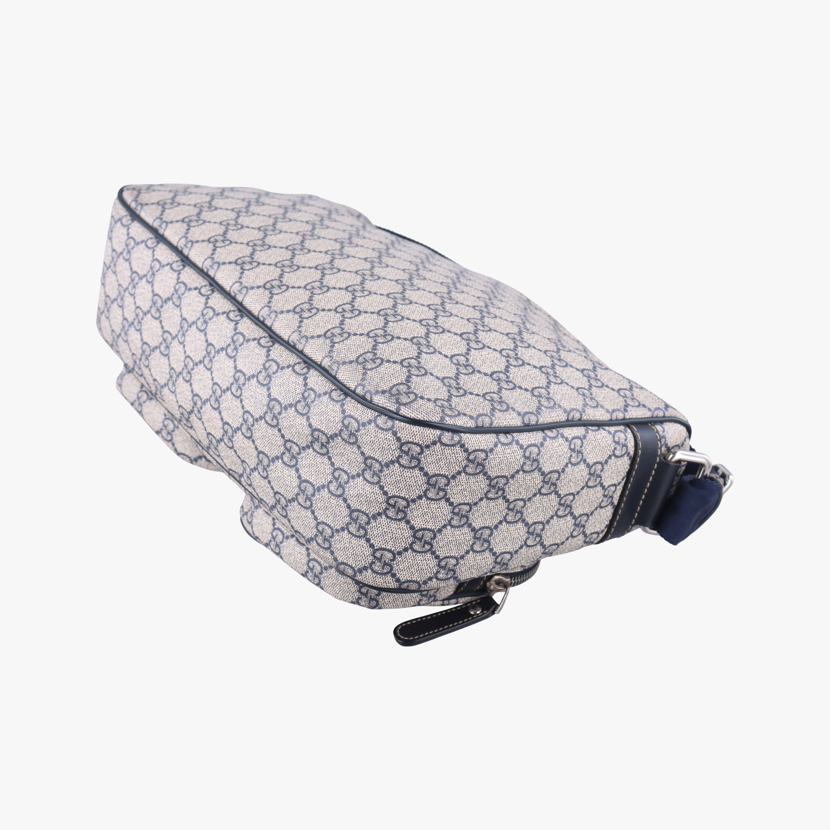 GG Supreme messenger Beige × Navy PVC coated canvas 246881 I015579559GGスプリーム メッセンジャー ベージュ×ネイビー PVCコーティングキャンバス 246881 I015579559