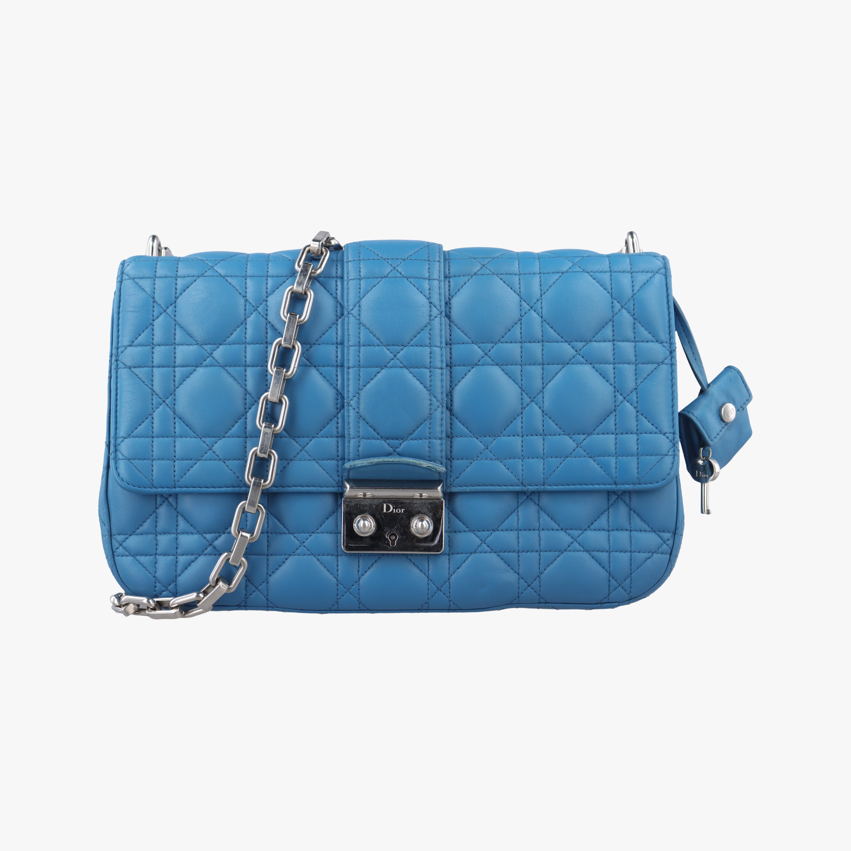 Miss Dior Canage Blue lambskin 12-MA-1121ミスディオール カナージュ ブルー ラムスキン 12-MA-1121