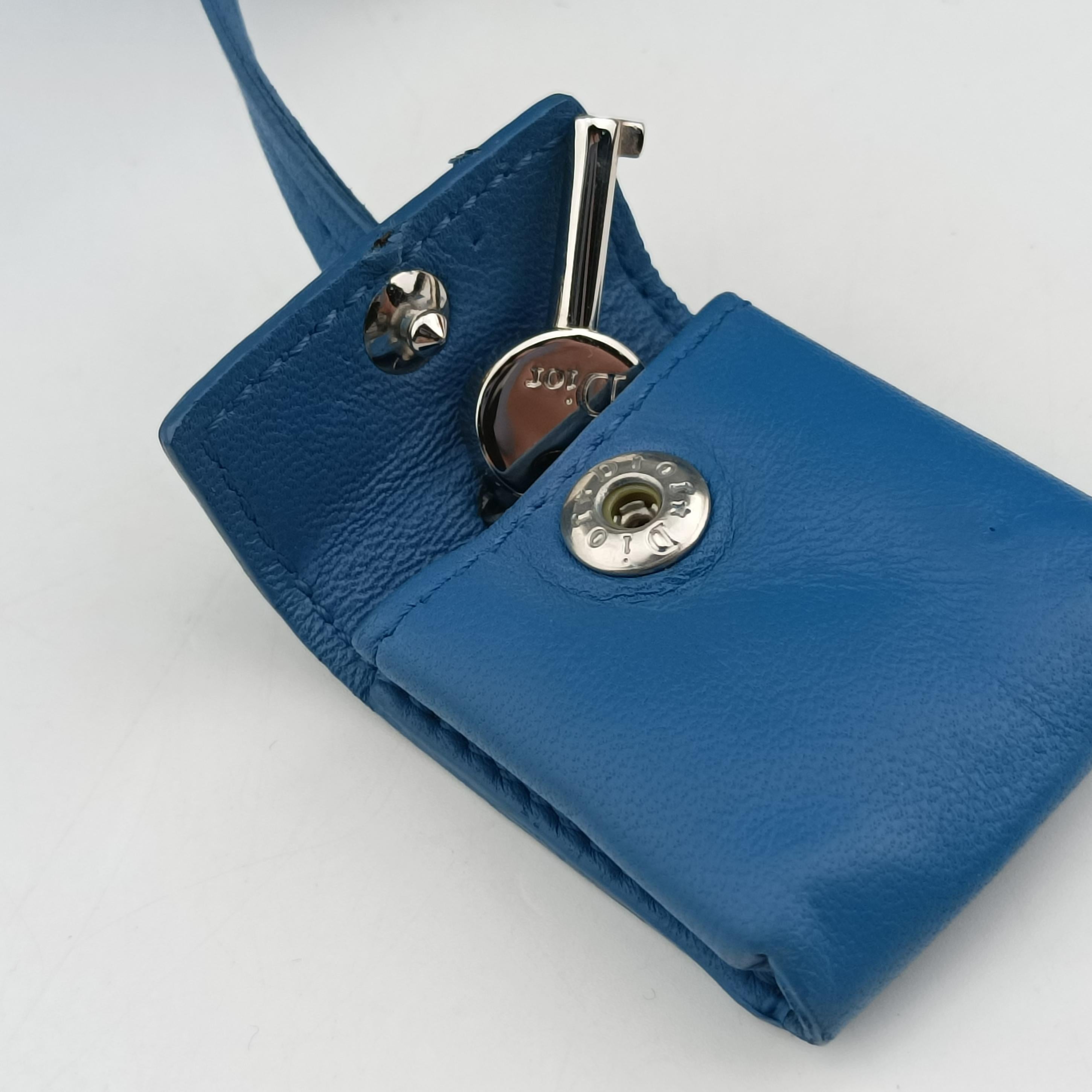 Miss Dior Canage Blue lambskin 12-MA-1121ミスディオール カナージュ ブルー ラムスキン 12-MA-1121