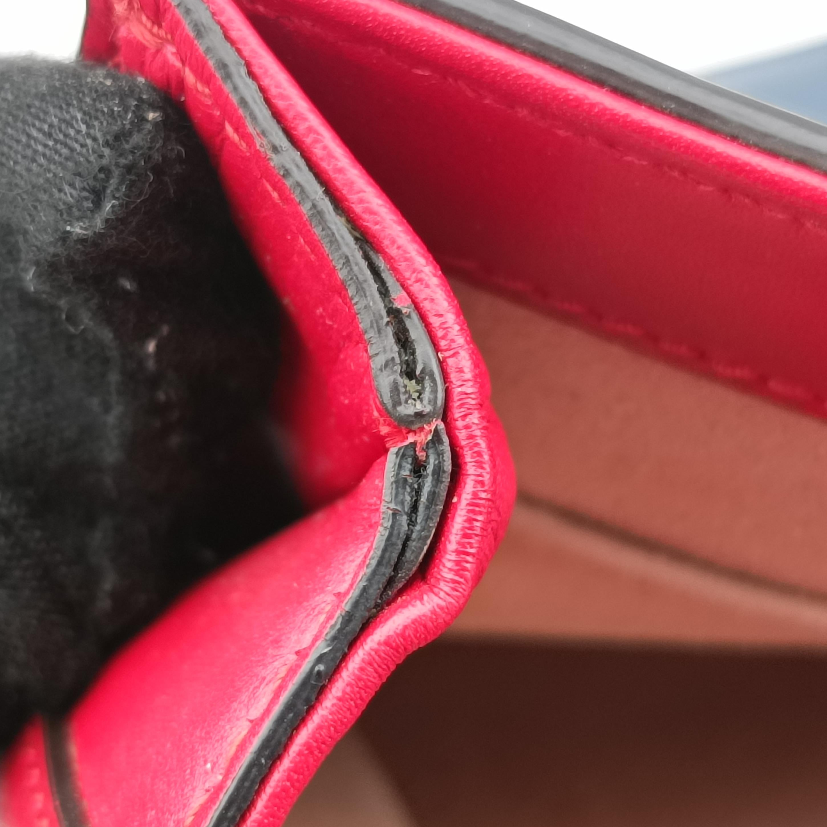 Queen Margaret Ivory×Red×Navy Leather 476542 E022393769クイーン マーガレット アイボリー×レッド×ネイビー レザー 476542 E022393769