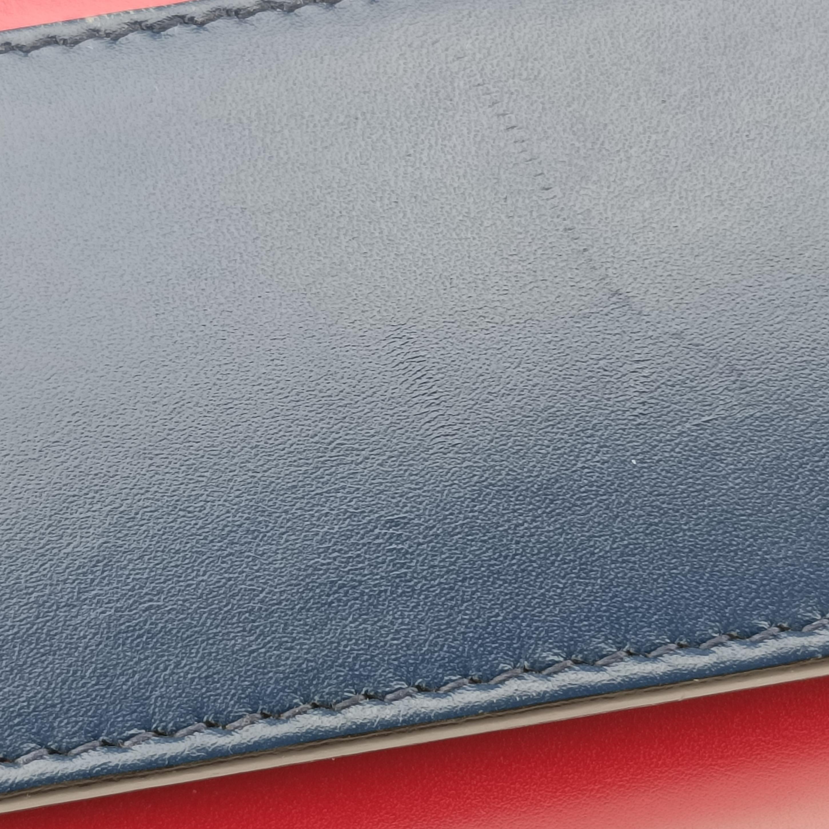 Queen Margaret Ivory×Red×Navy Leather 476542 E022393769クイーン マーガレット アイボリー×レッド×ネイビー レザー 476542 E022393769