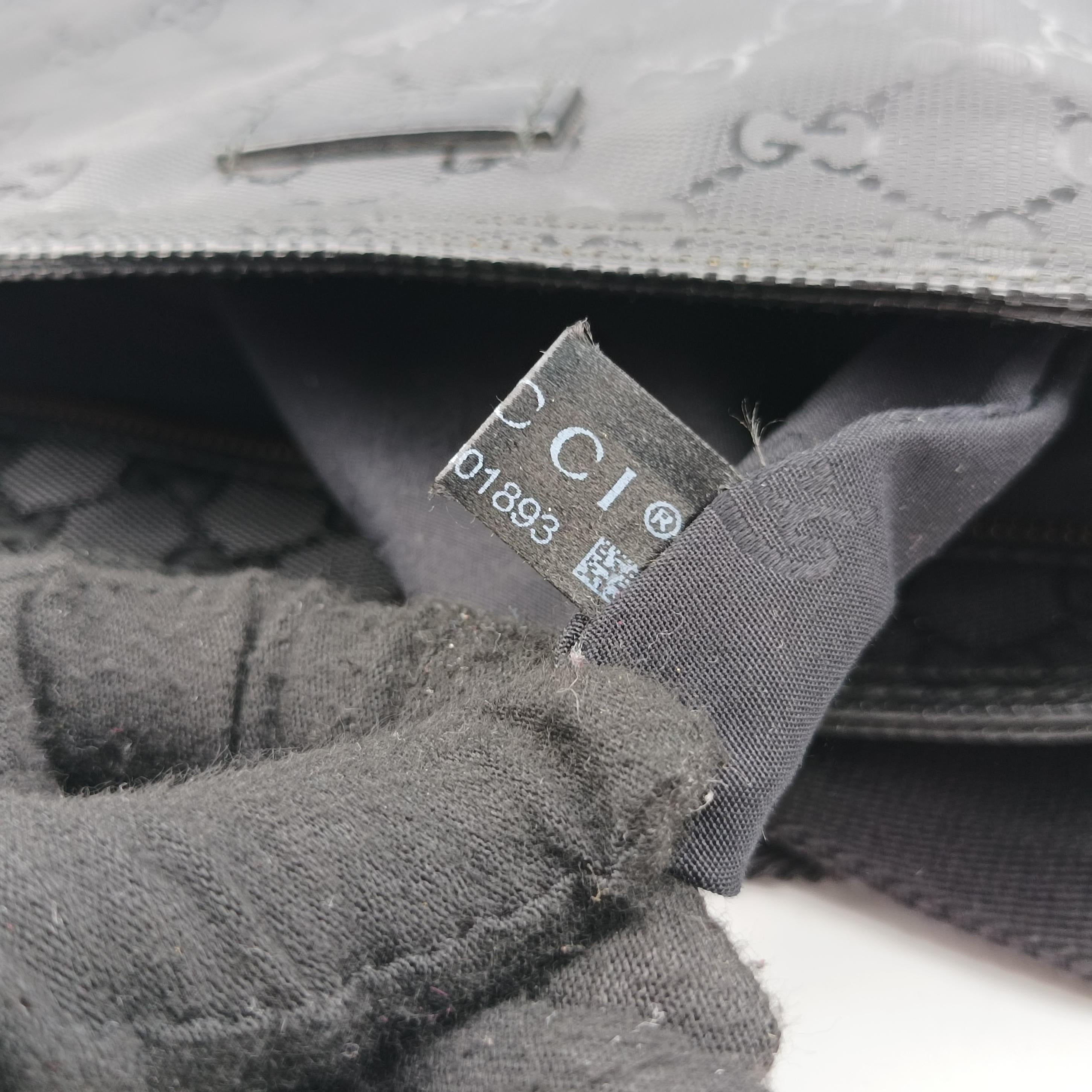 GG Imprime messenger Black PVC coated canvas 201446 F013301893インプリメ メッセンジャー ブラック PVCコーティングキャンバス 201446 F013301893