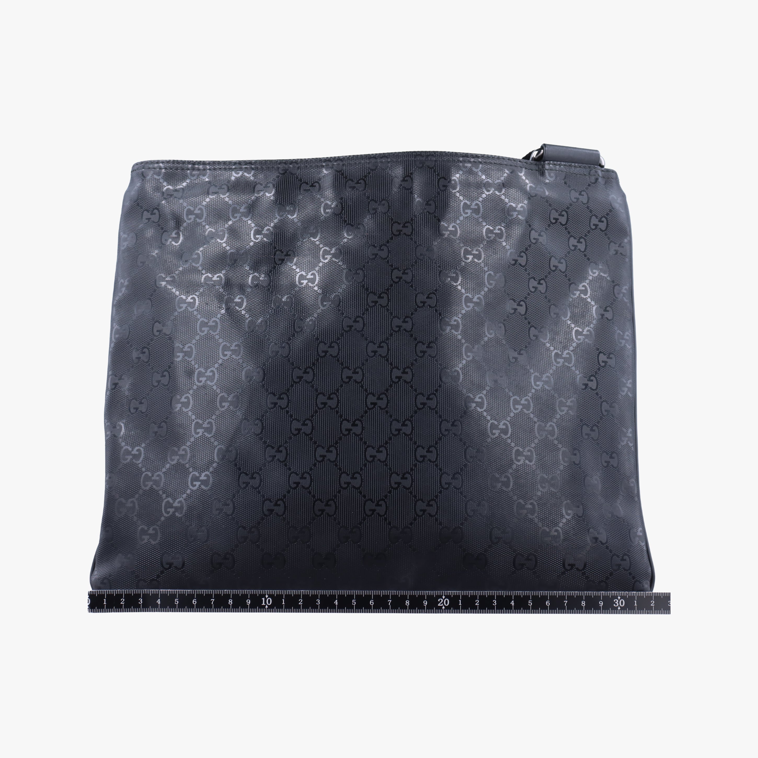 GG Imprime messenger Black PVC coated canvas 201446 F013301893インプリメ メッセンジャー ブラック PVCコーティングキャンバス 201446 F013301893