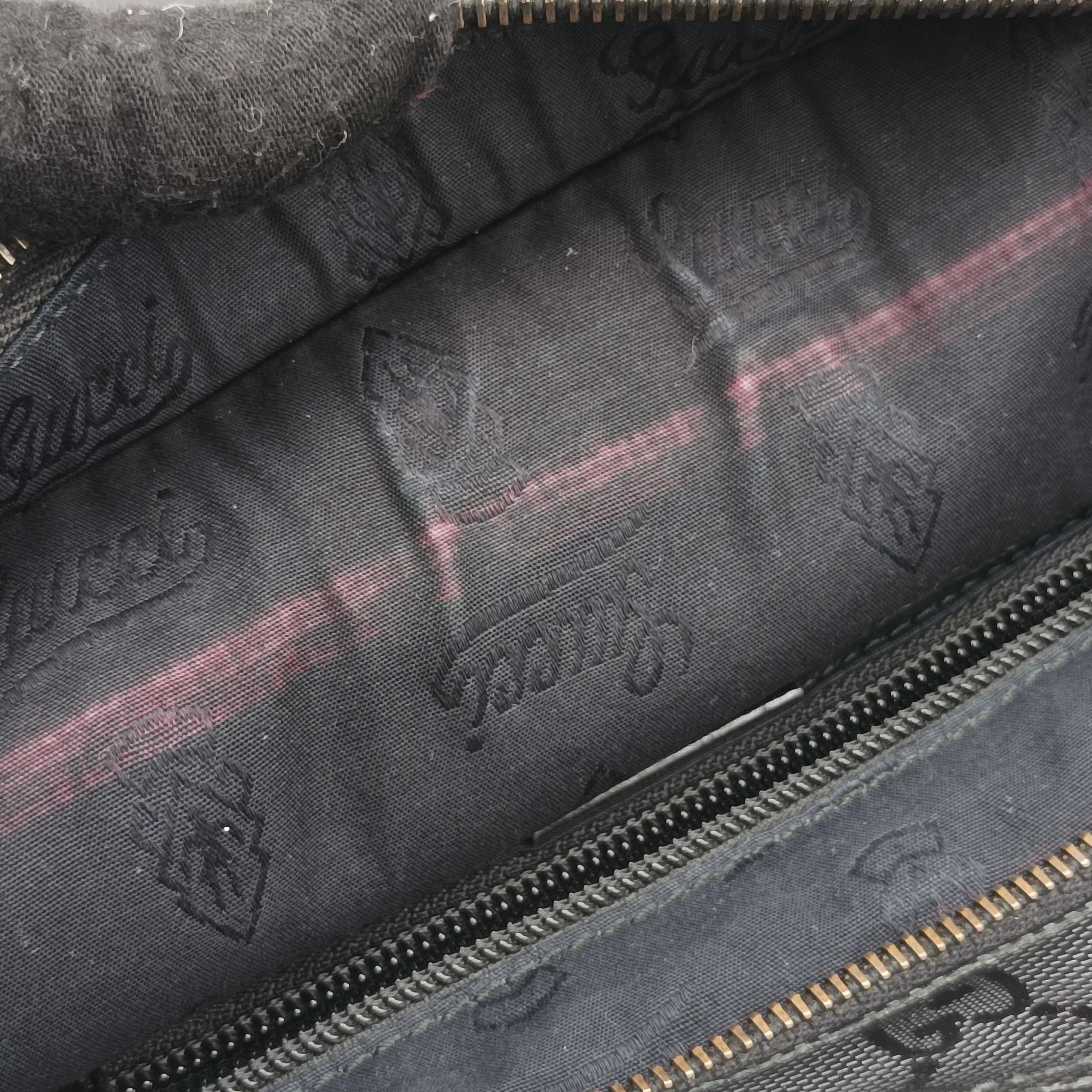 GG Imprime messenger Black PVC coated canvas 201446 F013301893インプリメ メッセンジャー ブラック PVCコーティングキャンバス 201446 F013301893