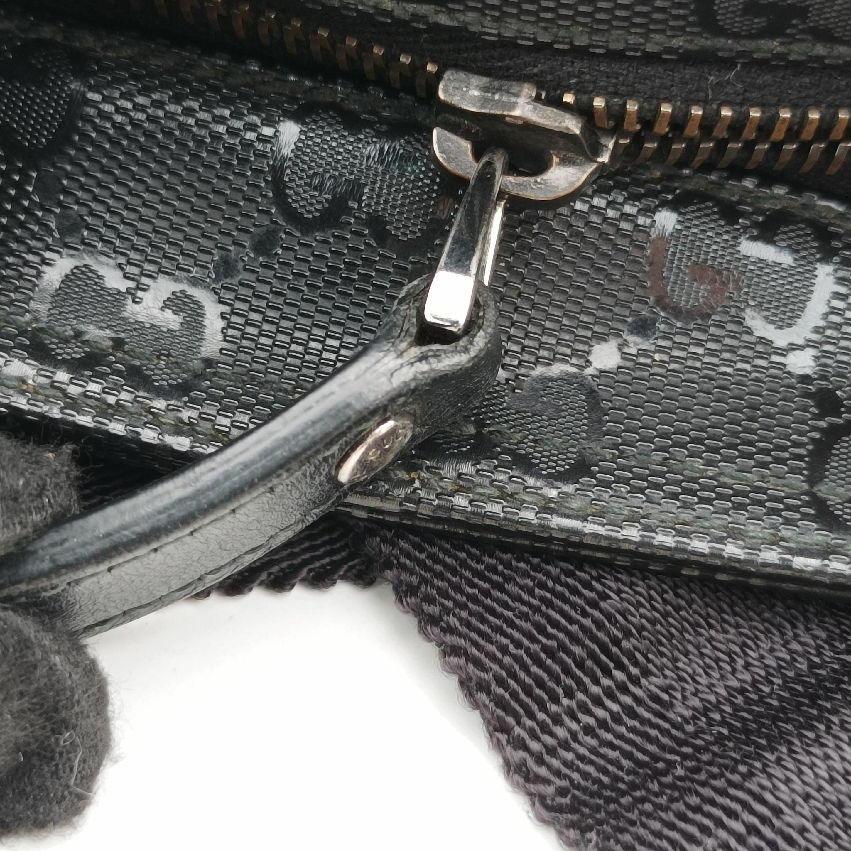 GG Imprime messenger Black PVC coated canvas 201446 F013301893インプリメ メッセンジャー ブラック PVCコーティングキャンバス 201446 F013301893