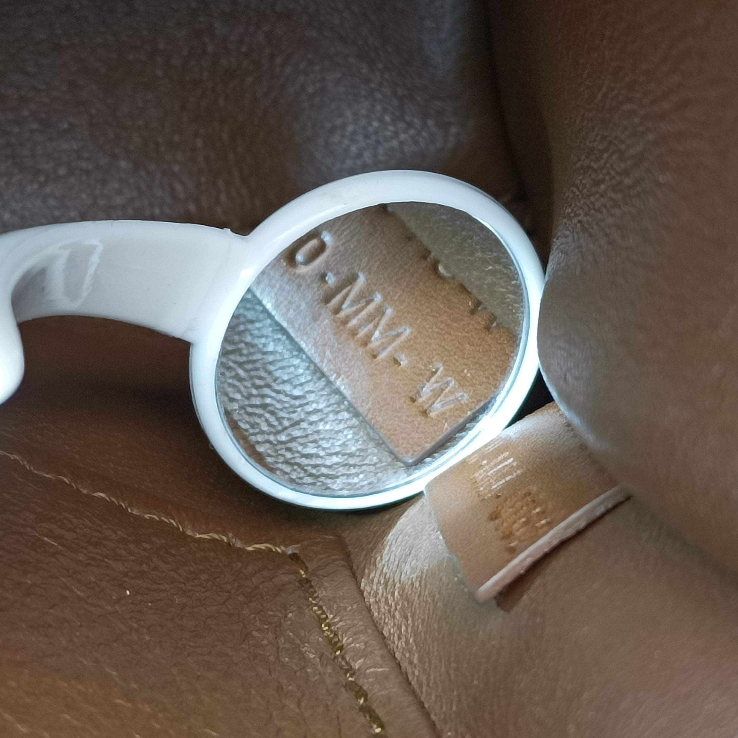 luggage nano shopper Brown×white×black Leather W-SA-0162 W-MM-0182ラゲージナノショッパー ブラウン×ホワイト×ブラック レザー W-SA-0162 W-MM-0182