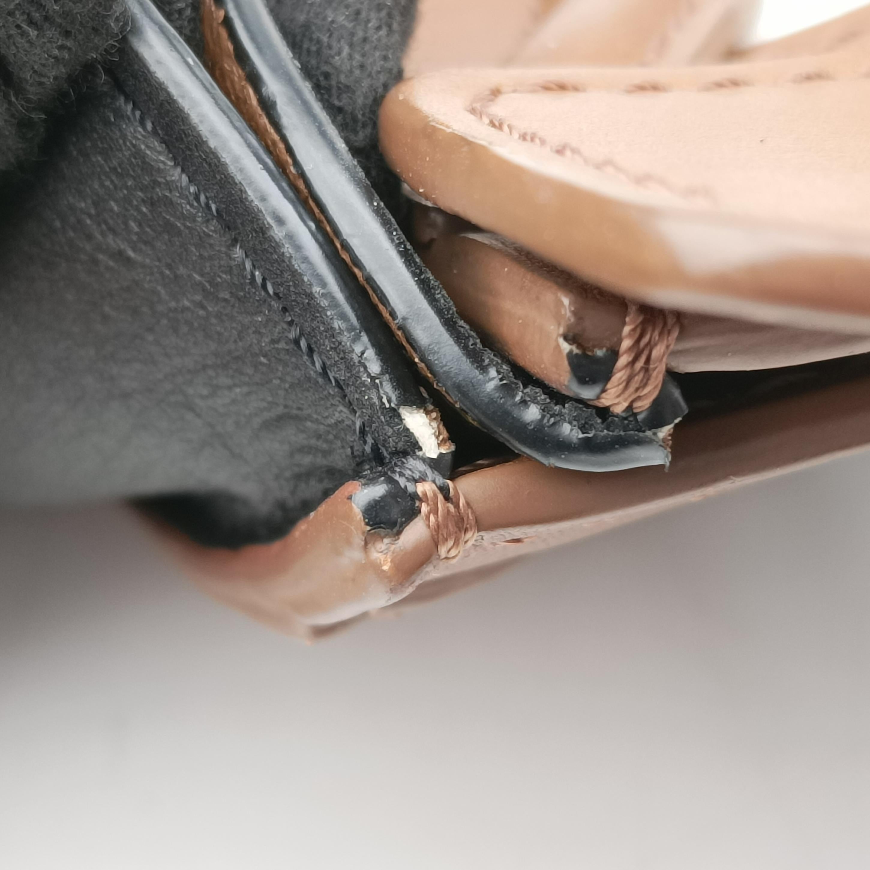 luggage nano shopper Brown×white×black Leather W-SA-0162 W-MM-0182ラゲージナノショッパー ブラウン×ホワイト×ブラック レザー W-SA-0162 W-MM-0182