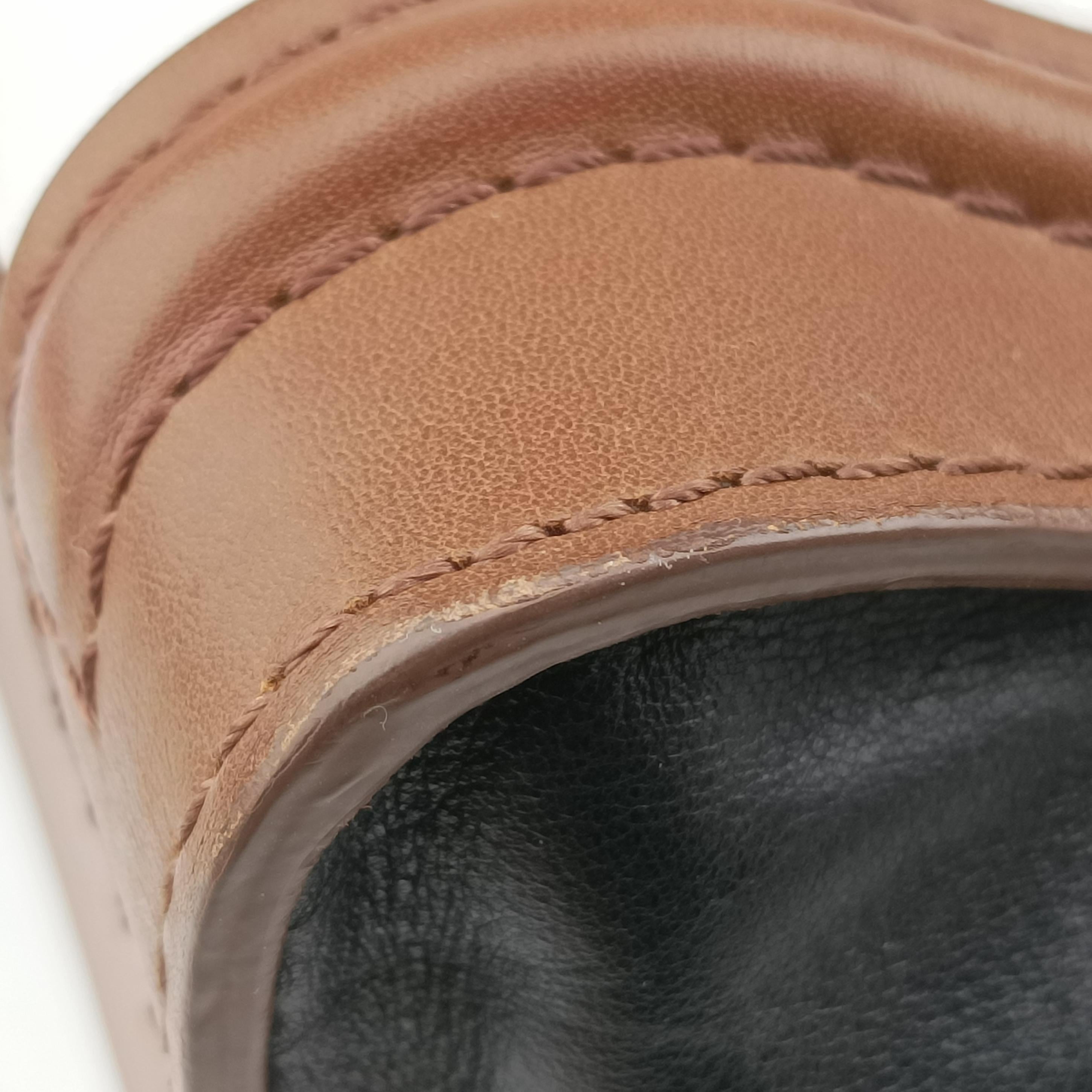 luggage nano shopper Brown×white×black Leather W-SA-0162 W-MM-0182ラゲージナノショッパー ブラウン×ホワイト×ブラック レザー W-SA-0162 W-MM-0182