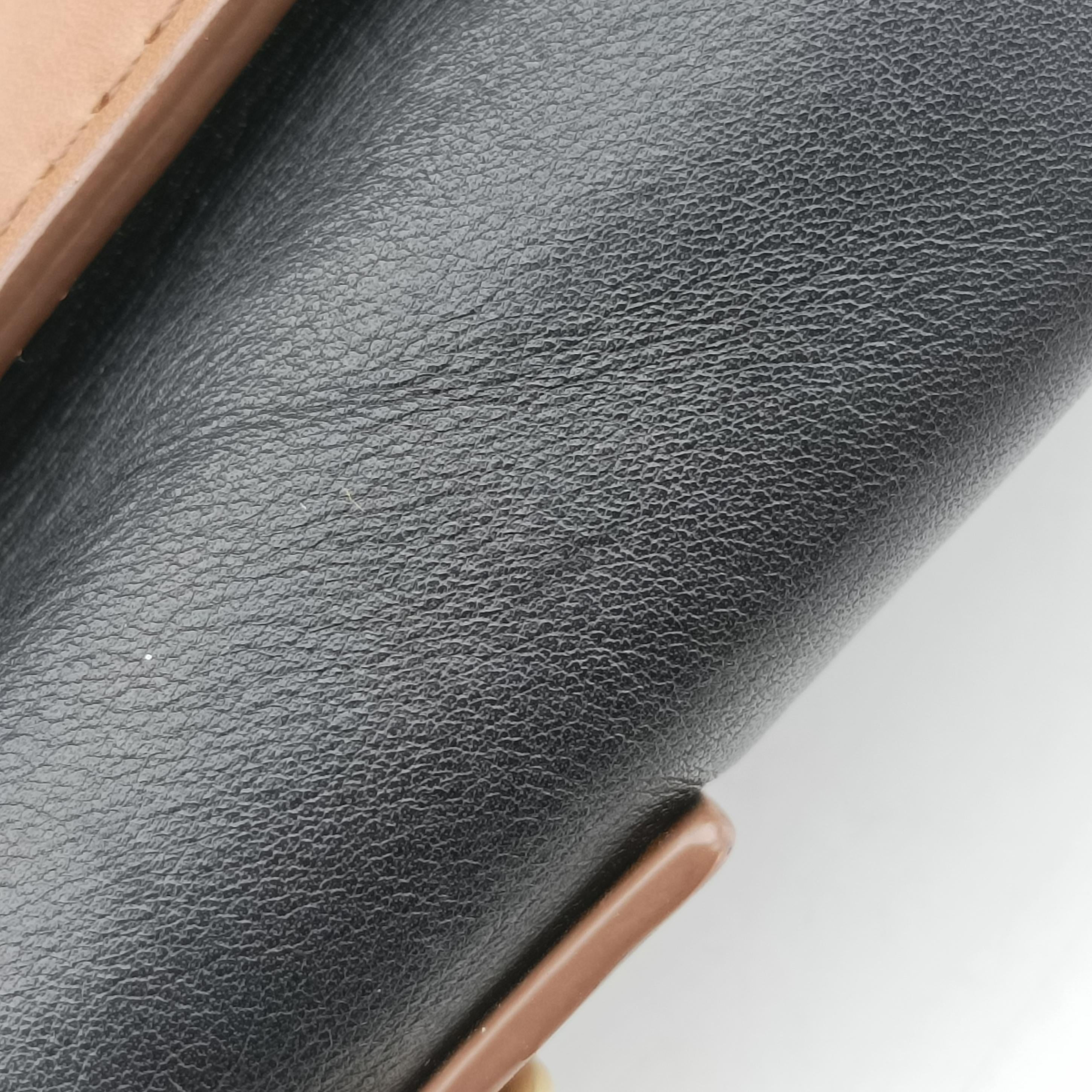 luggage nano shopper Brown×white×black Leather W-SA-0162 W-MM-0182ラゲージナノショッパー ブラウン×ホワイト×ブラック レザー W-SA-0162 W-MM-0182