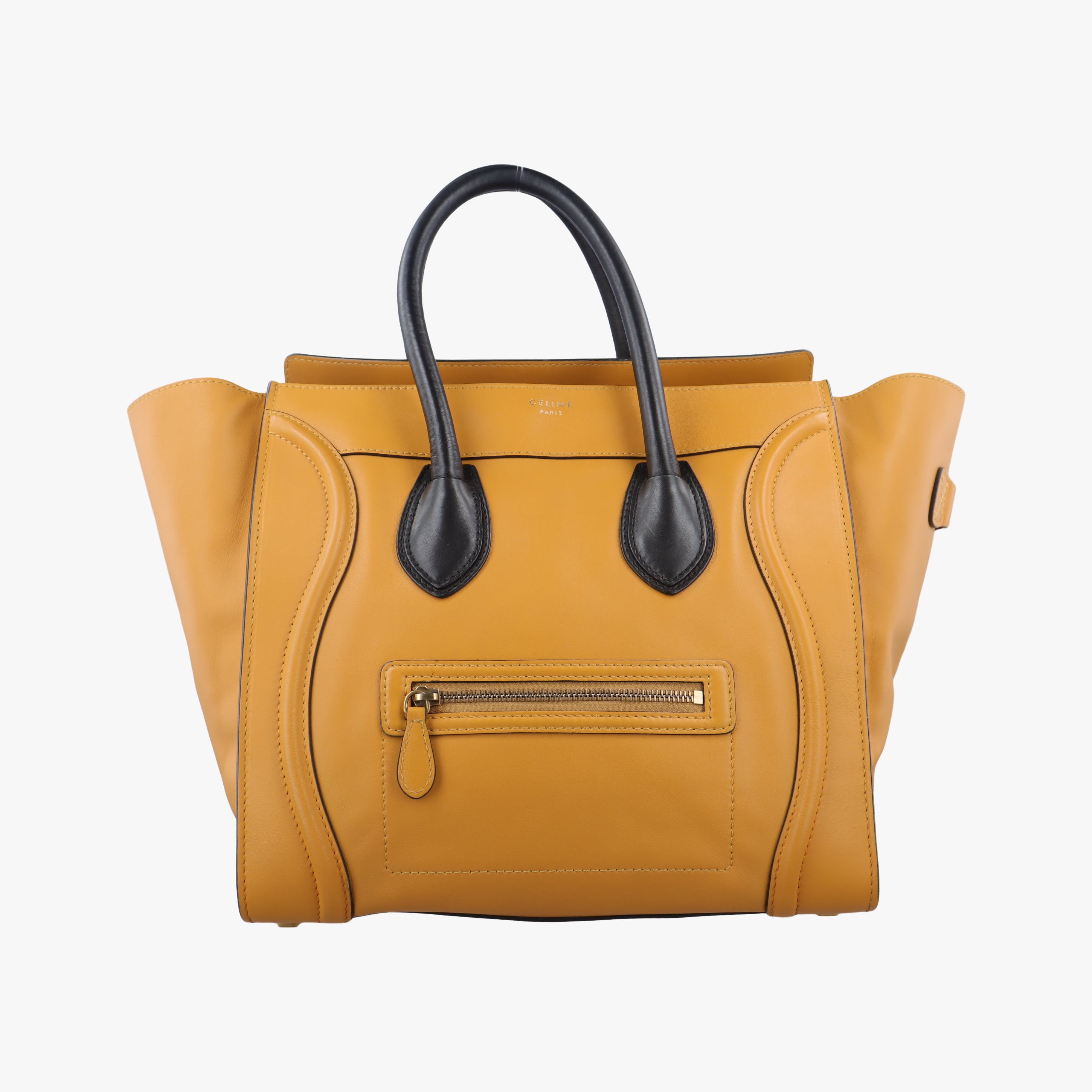 Luggage Mini Shopper Yellow×black Leather F-AT-0143 F-CU-0153ラゲージミニショッパー イエロー×ブラック レザー F-AT-0143 F-CU-0153