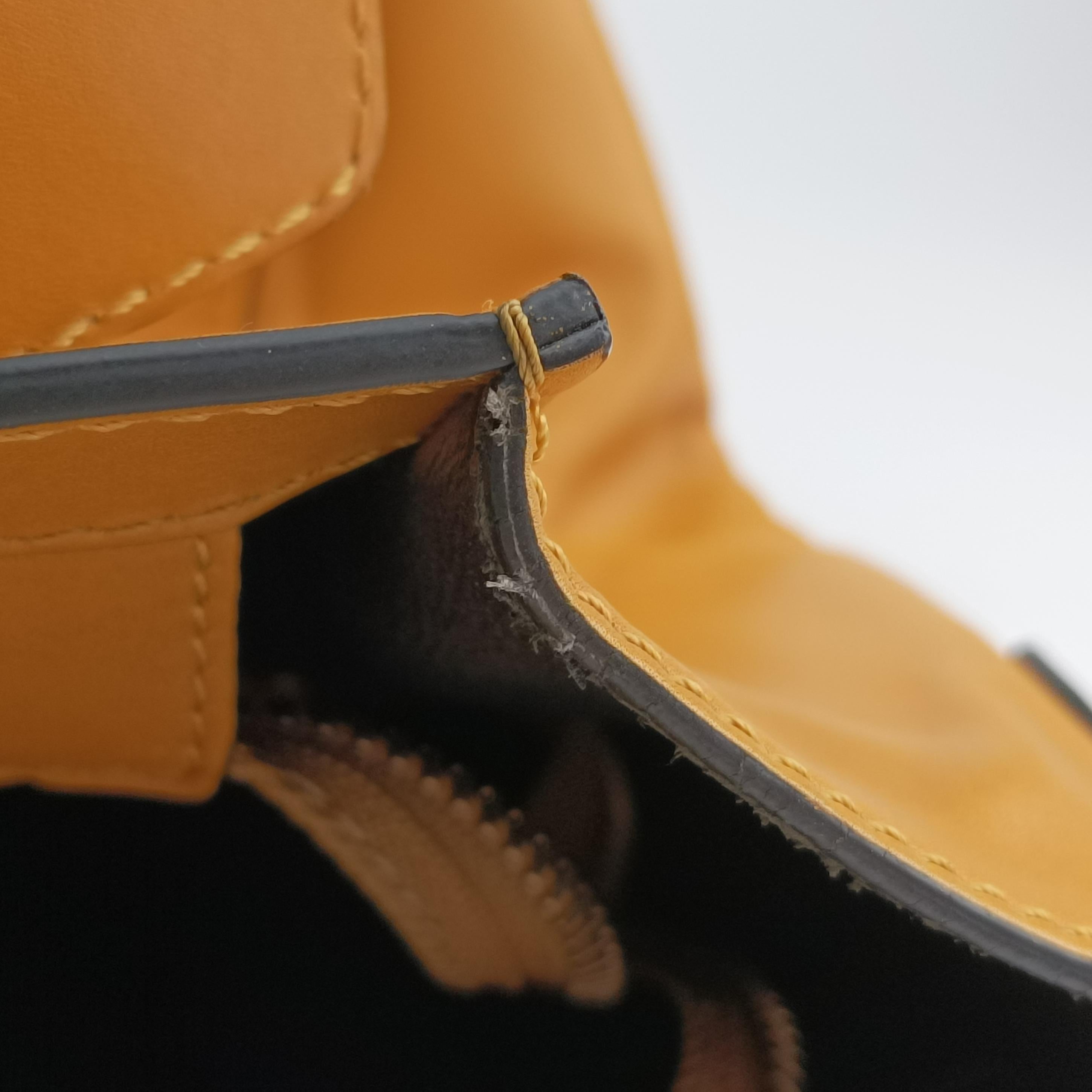 Luggage Mini Shopper Yellow×black Leather F-AT-0143 F-CU-0153ラゲージミニショッパー イエロー×ブラック レザー F-AT-0143 F-CU-0153