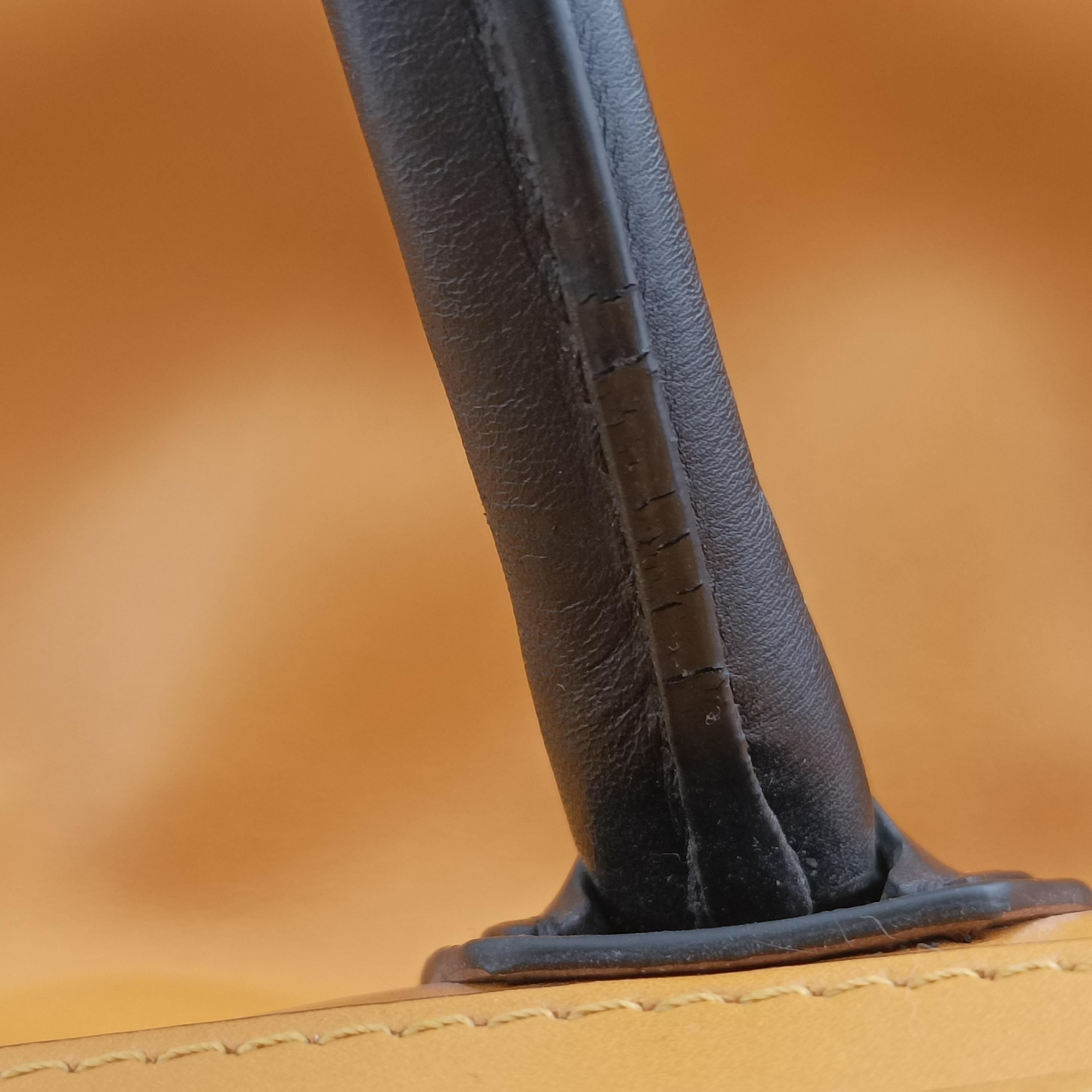 Luggage Mini Shopper Yellow×black Leather F-AT-0143 F-CU-0153ラゲージミニショッパー イエロー×ブラック レザー F-AT-0143 F-CU-0153